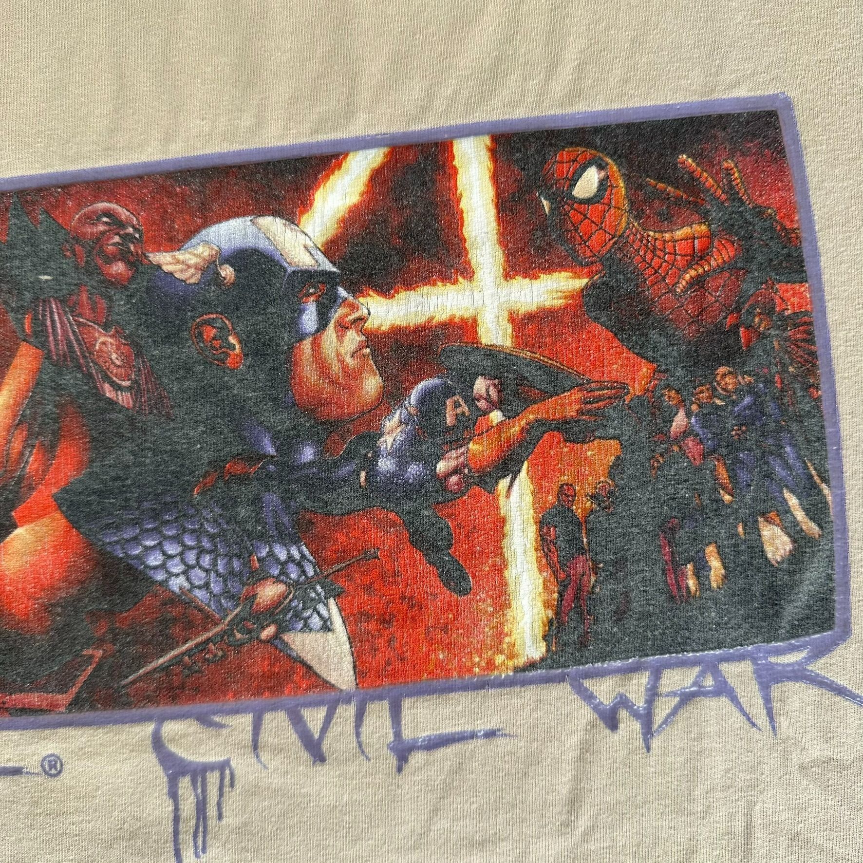 Marvel Comics Vintage Y2K Marvel Civil War T-Shirt MCU Superhero Comic Boo Size US XL / EU 56 / 4 - 4 Thumbnail