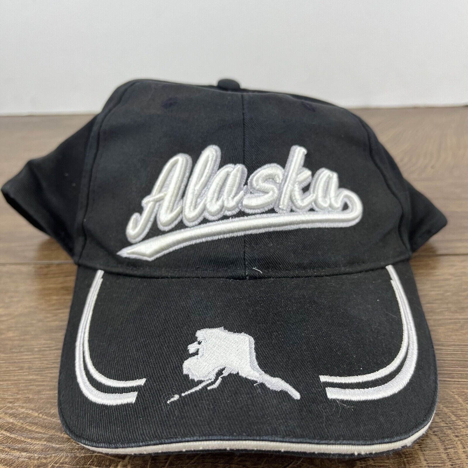 Other Alaska Hat Alaska State Black Hat Adjustable Adult Fit Hat B Size ONE SIZE - 3 Thumbnail