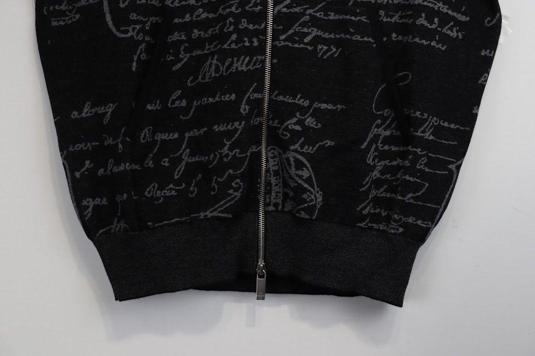 Berluti o1rshd1 Scritto Zip Up Hoodie in Noir Size US L / EU 52-54 / 3 - 4 Thumbnail