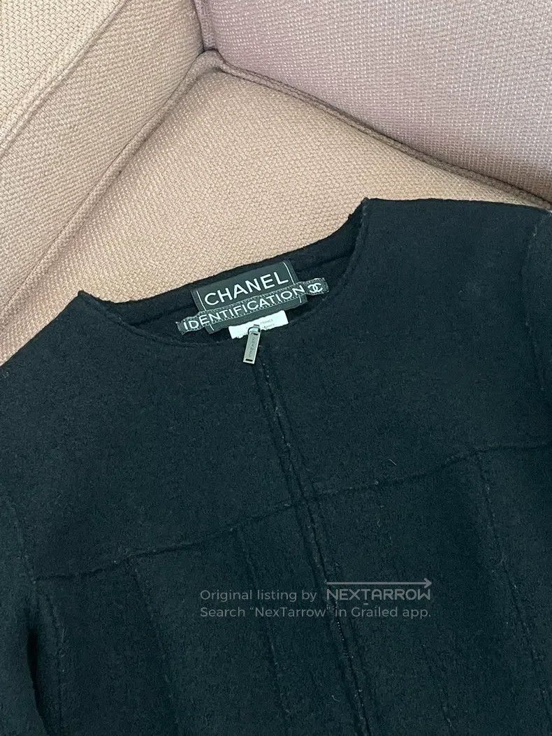 Chanel Chanel Black wool tweed zipper jacket Size XS / US 0-2 / IT 36-38 - 3 Thumbnail