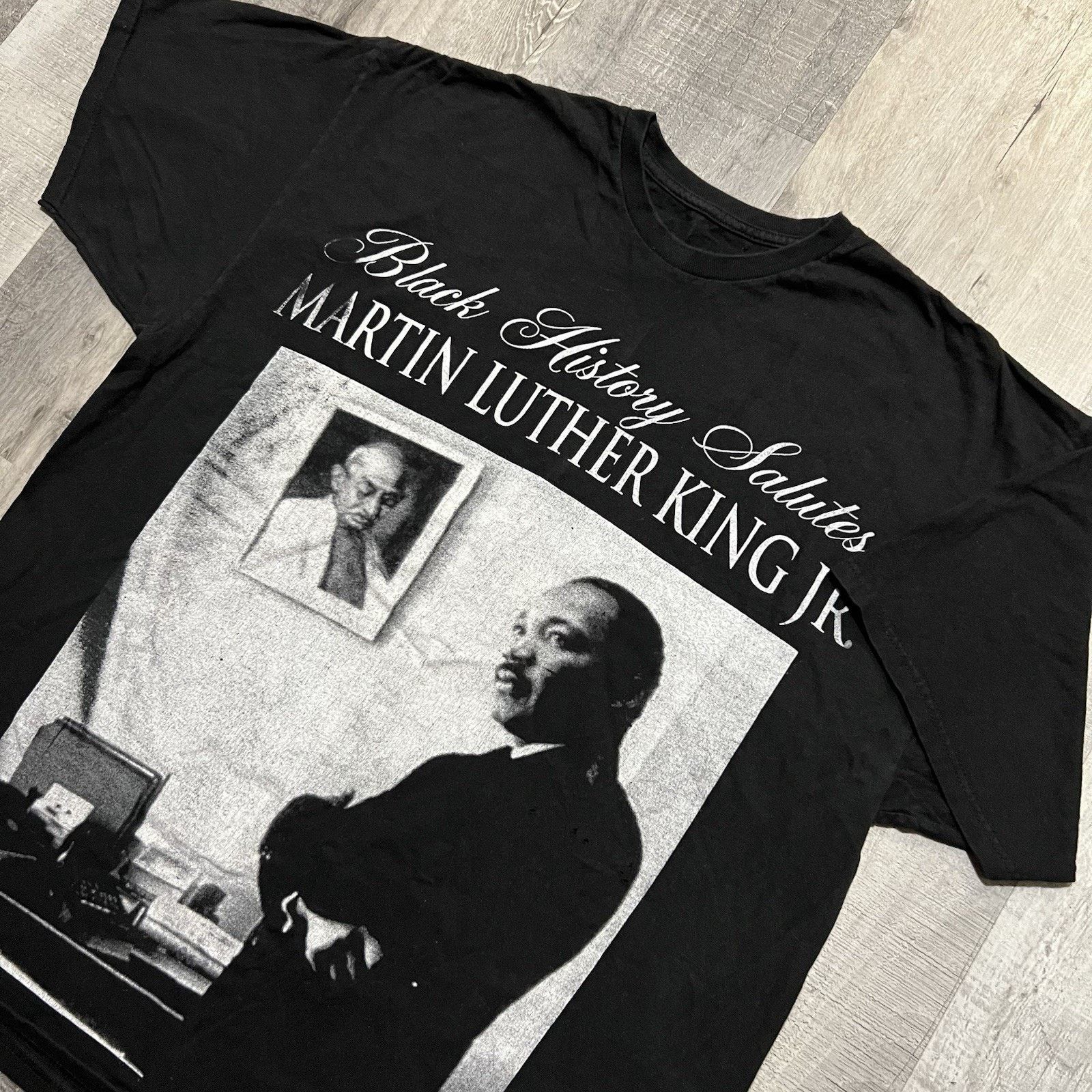 Vintage Vintage Martin Luther King Jr Big Graphic T-Shirt Y2K Sz 2XL Size US XXL / EU 58 / 5 - 3 Thumbnail
