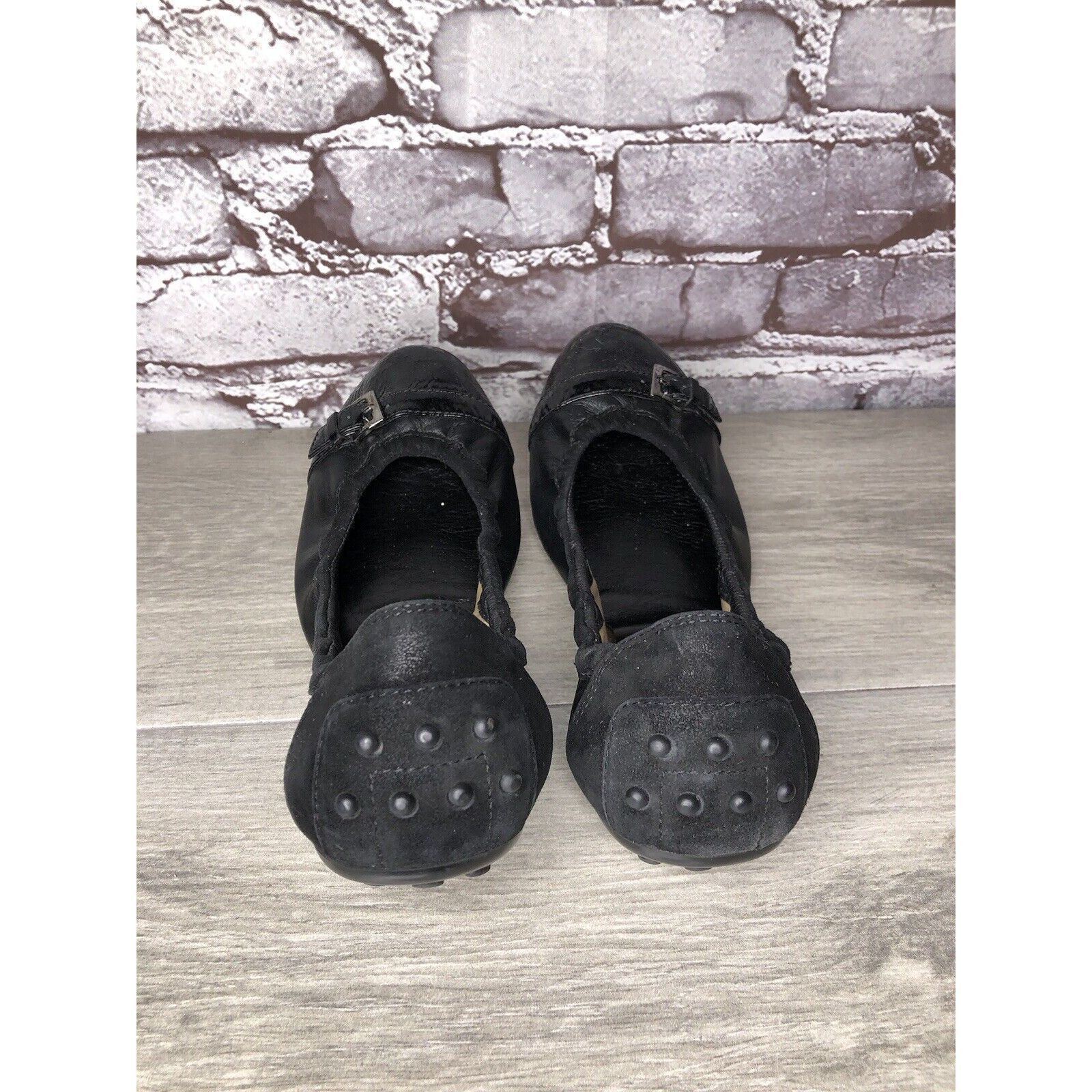 Tod's Tod's Black Leather Cap Toe Buckle Ballerina Ballet Flats Wo Size US 10 / IT 40 - 3 Thumbnail