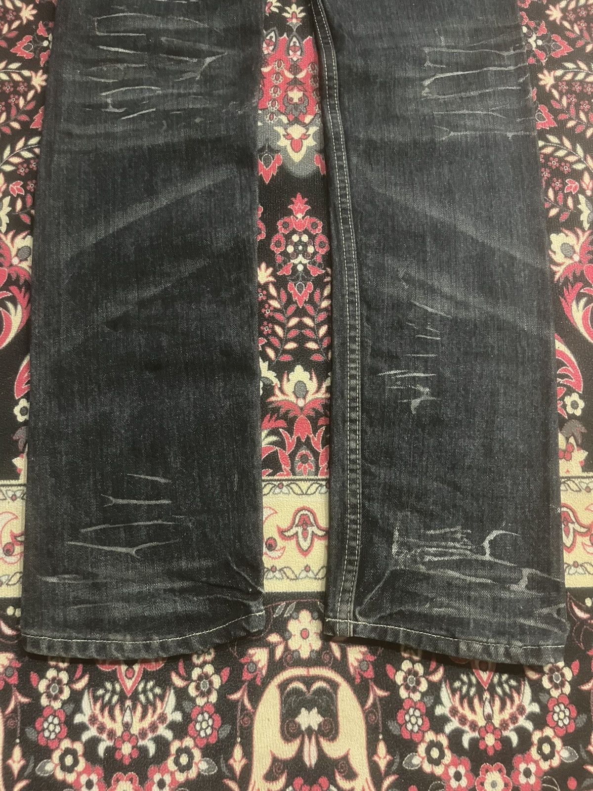 Le Grande Bleu (L.G.B.) Japan Kyohei Dark Washed Studded Pocket Slim Straight Jeans Size US 34 / EU 50 - 9 Thumbnail