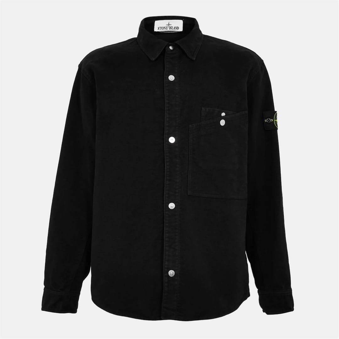 Stone Island o1g2r1mq0526 MSkin Overshirt in Black Size US XL / EU 56 / 4 - 1 Thumbnail