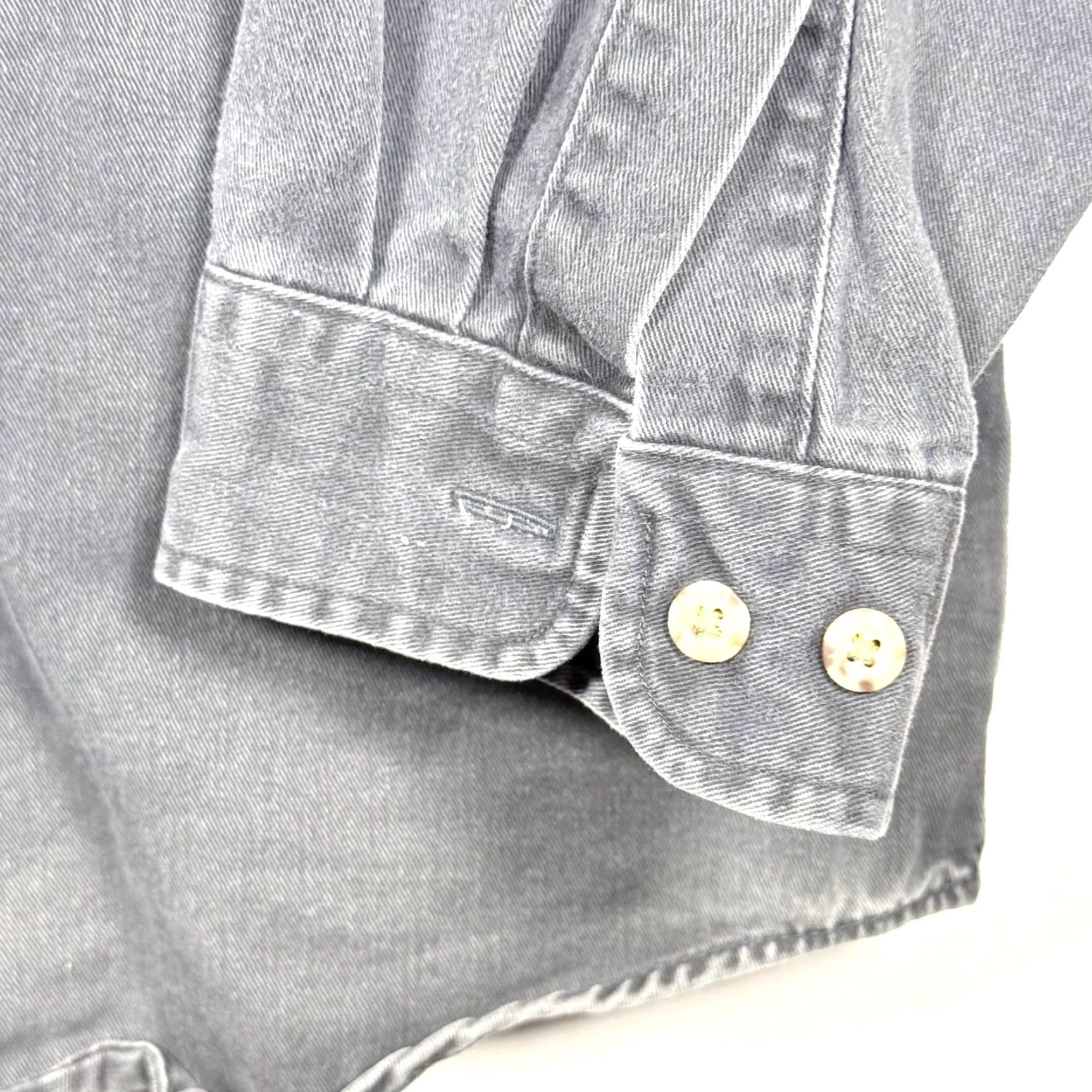 Carhartt Vintage Carhartt Work Shirt Gray Denim Long Sleeve Button-Down Mens 2XL Size US XXL / EU 58 / 5 - 7 Thumbnail