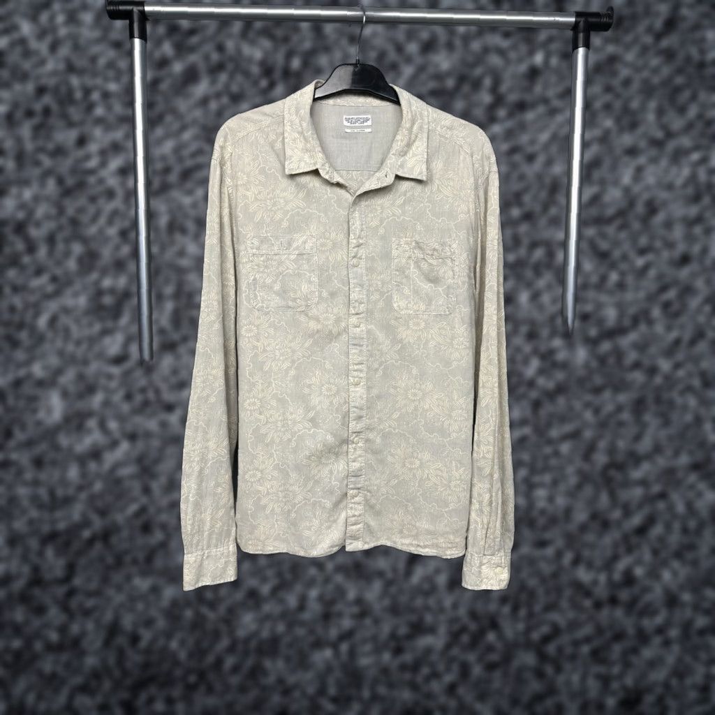 Allsaints AllSaints Oceanside Long Sleeve Shirt XL Mens Button-Up Floral Multicolor Cotton Casual Shirt Size US XL / EU 56 / 4 - 1 Thumbnail