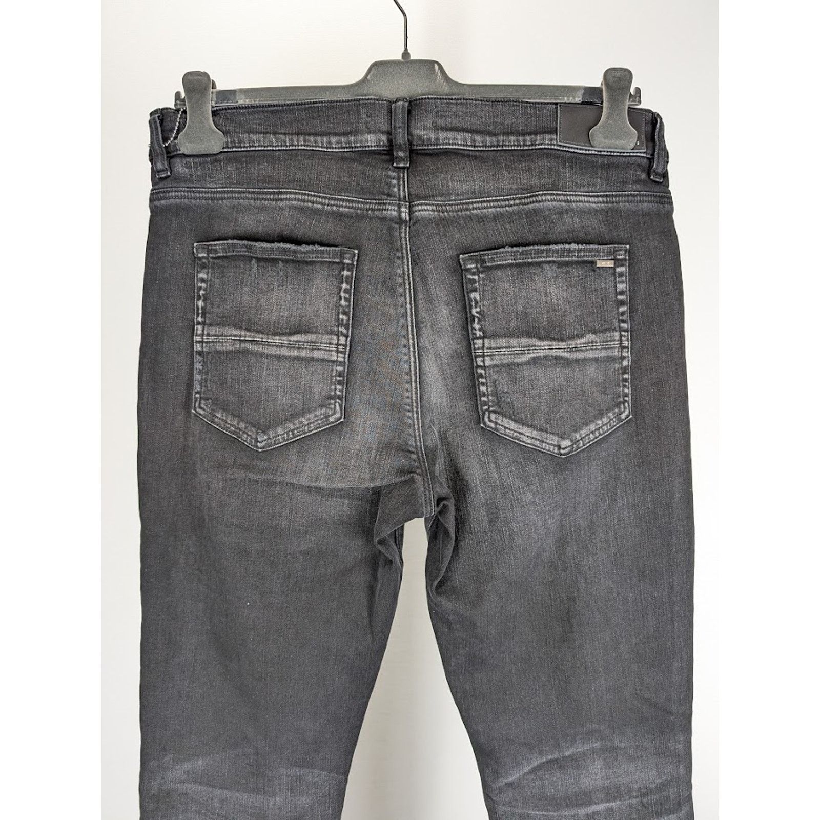 Amiri o1rshd1 Leather Camo MX1 Jeans in Aged Black Size US 33 - 14 Thumbnail