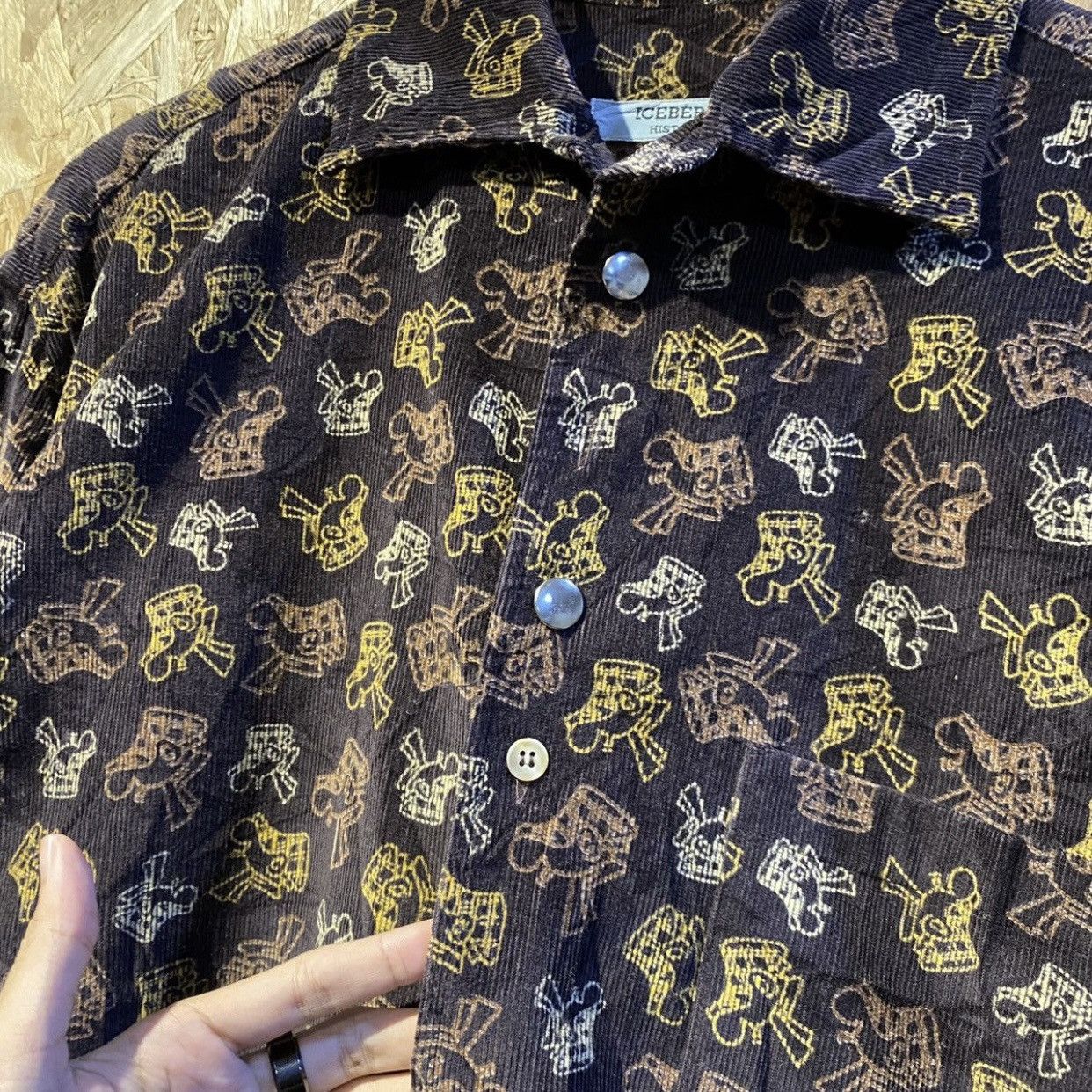 Iceberg VINTAGE‼️Iceberg History Corduroy Pocket Shirts Size US L / EU 52-54 / 3 - 4 Thumbnail