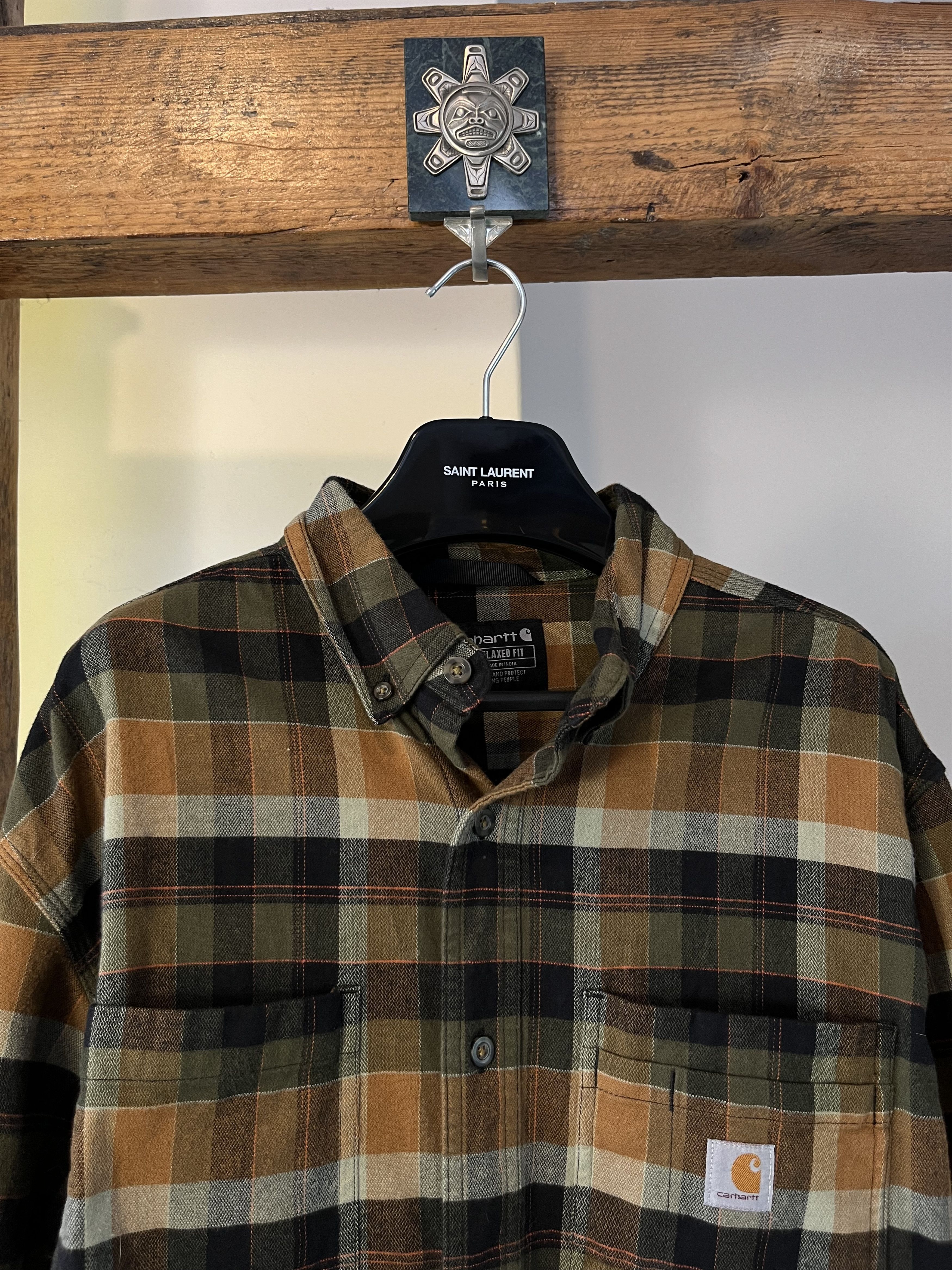 Carhartt Carhartt Rugged Flex Relaxed Fit Flannel Shirt Size US L / EU 52-54 / 3 - 3 Thumbnail