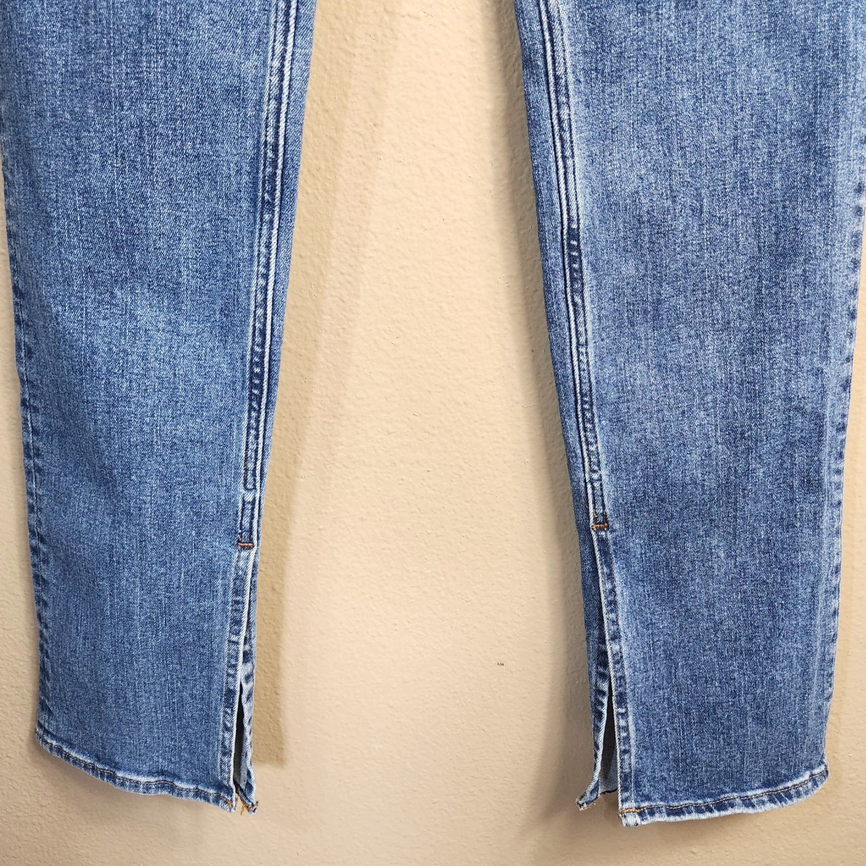 Madewell Madewell Womens |27| Mid-Rise Stovepipe Jeans Knowland Wash Slit-Hem Edition Jeans Size 27" / US 4 / IT 40 - 7 Thumbnail