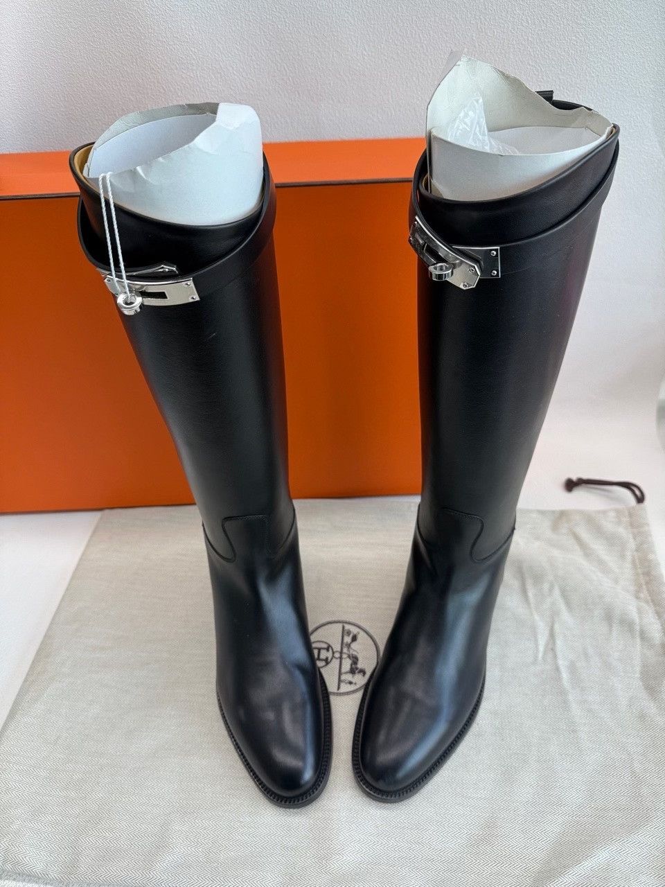 Hermes Hermes Silver Boots us_5 Women Size US 5 / IT 35 - 1 Thumbnail