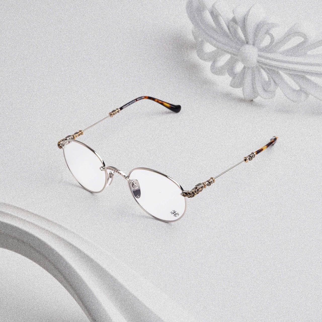 Chrome Hearts CHROME HEARTS BUBBA - A SHINY SILVER - PLASTIC GLASSES Size ONE SIZE - 2 Thumbnail