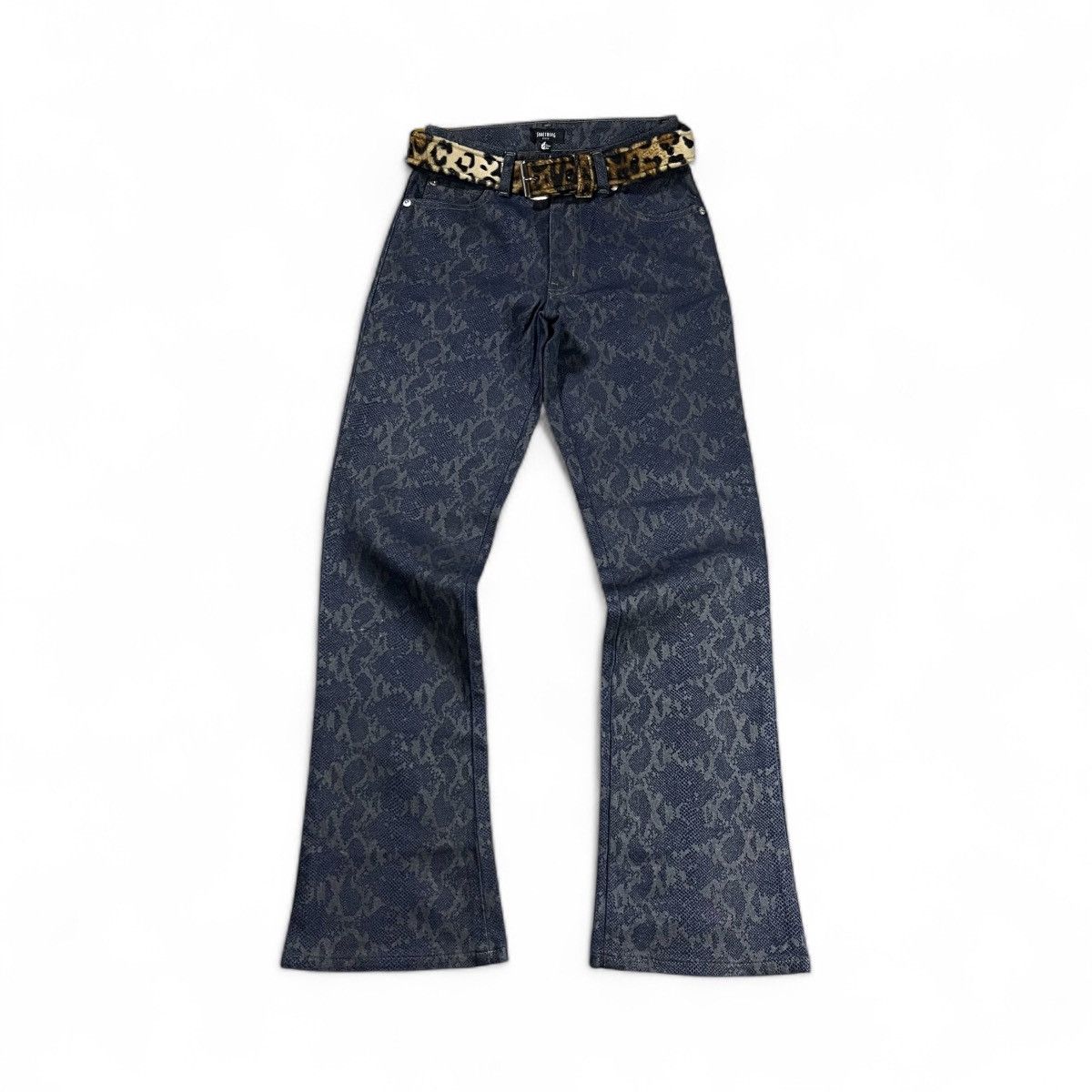 If Six Was Nine Y2K Snakeskin Flare Denim Something Edwin Size US 26 / EU 42 - 1 Thumbnail