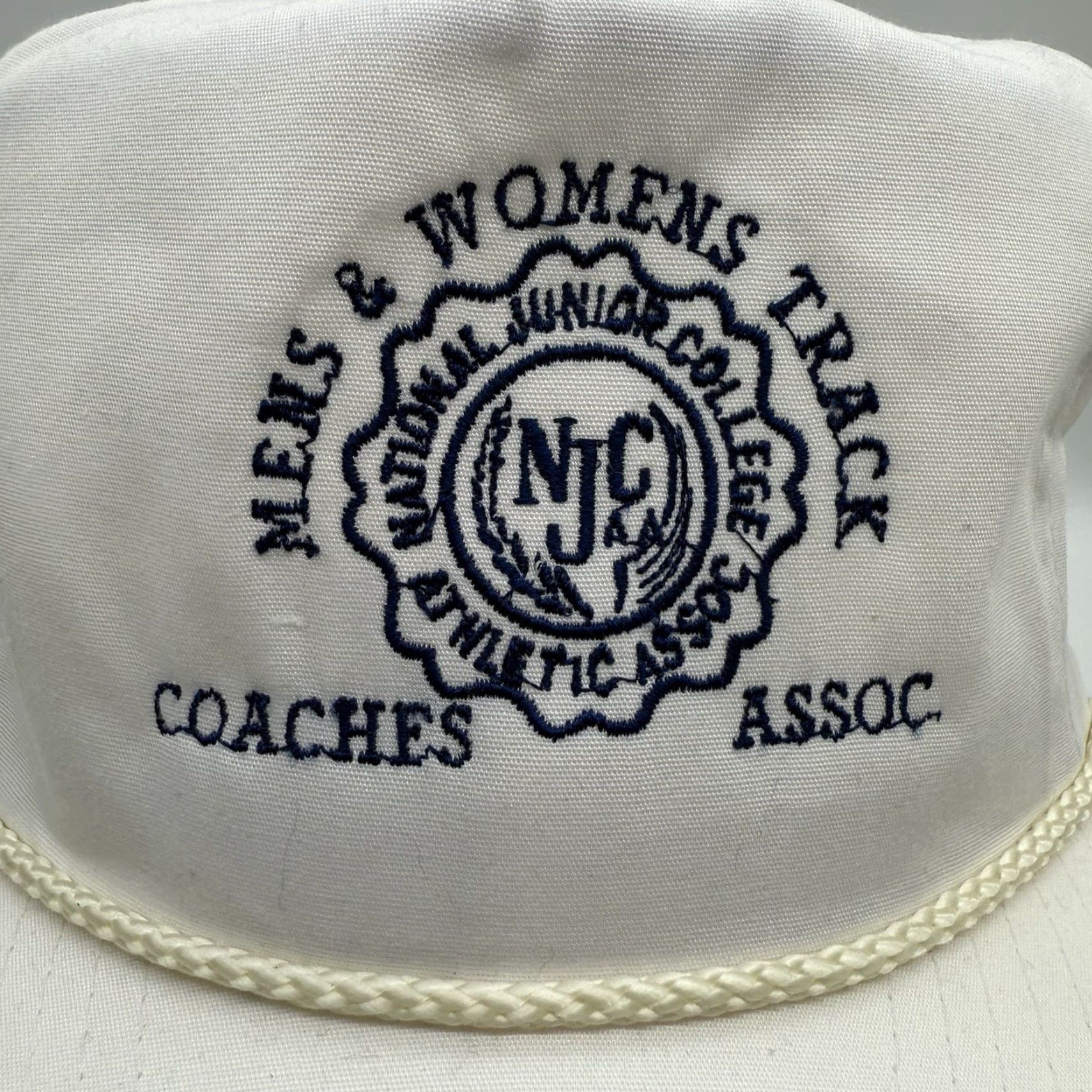 Vintage VINTAGE Winner White Cap Hat Snapback Rope Adjust. Baseball Cap Mens Womens Adjustable One Size Size ONE SIZE - 5 Thumbnail