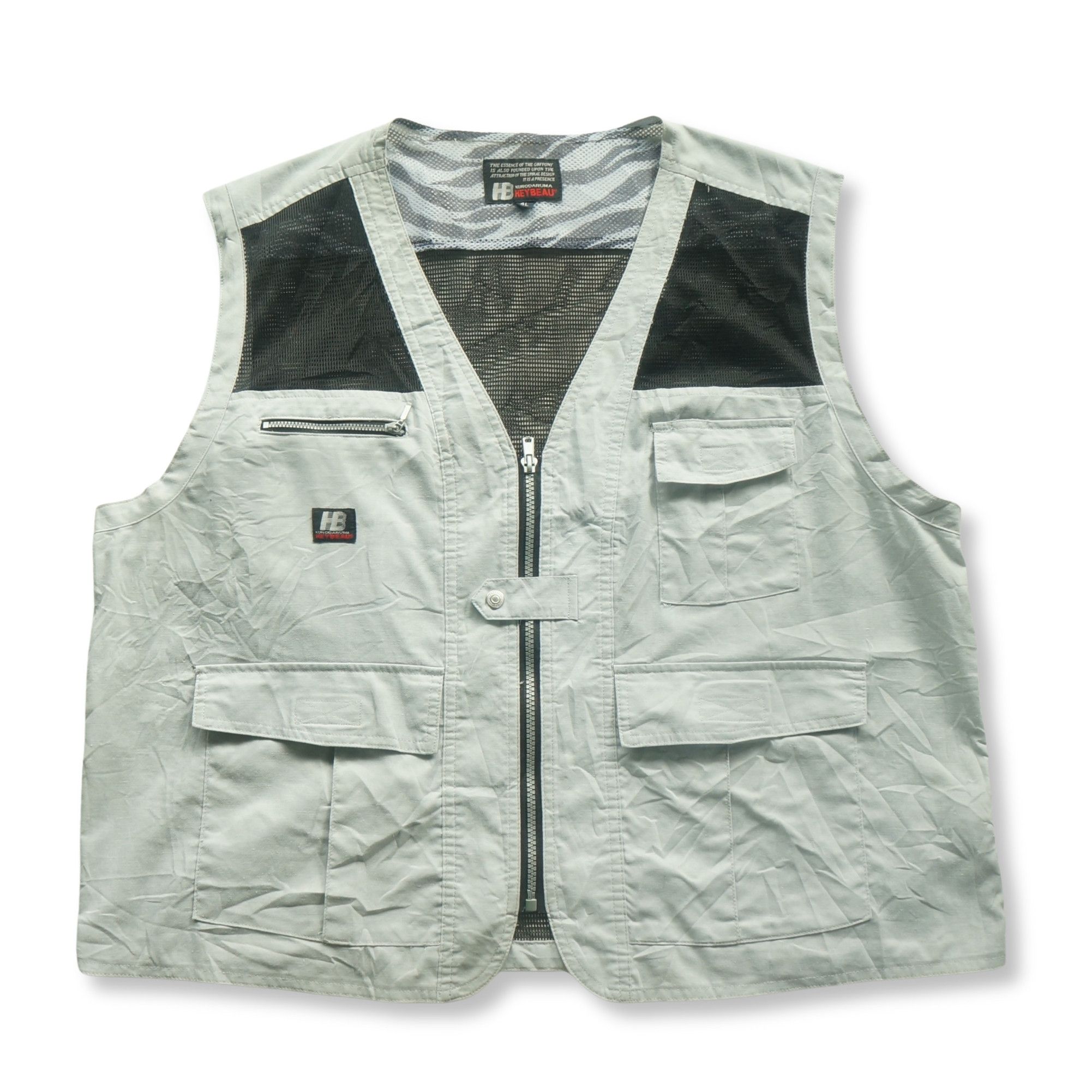 Japanese Brand Kurodaruma Heybeau Lightweight Mesh Vest Size US XXL / EU 58 / 5 - 1 Thumbnail