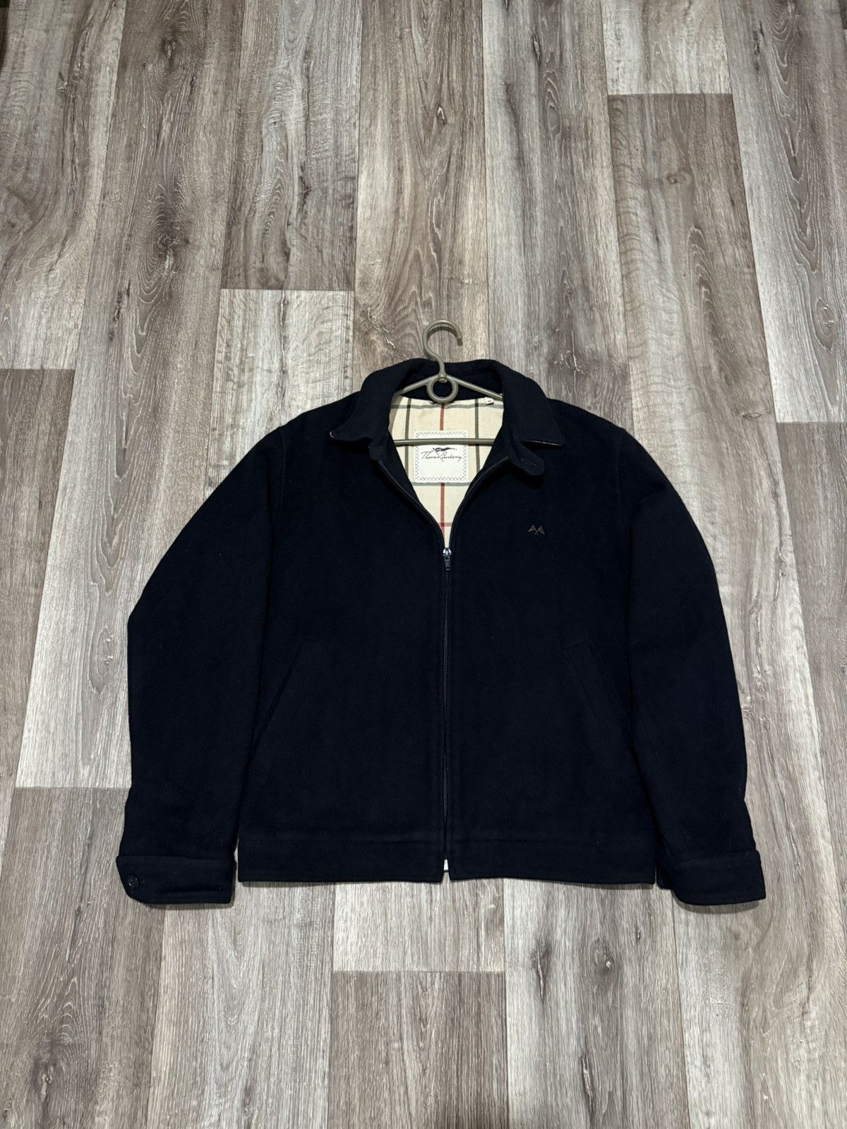 Burberry THOMAS BURBERRY WOOL BOMBER JACKET MEN’S NOVA CHECK LINED Size US M / EU 48-50 / 2 - 1 Thumbnail