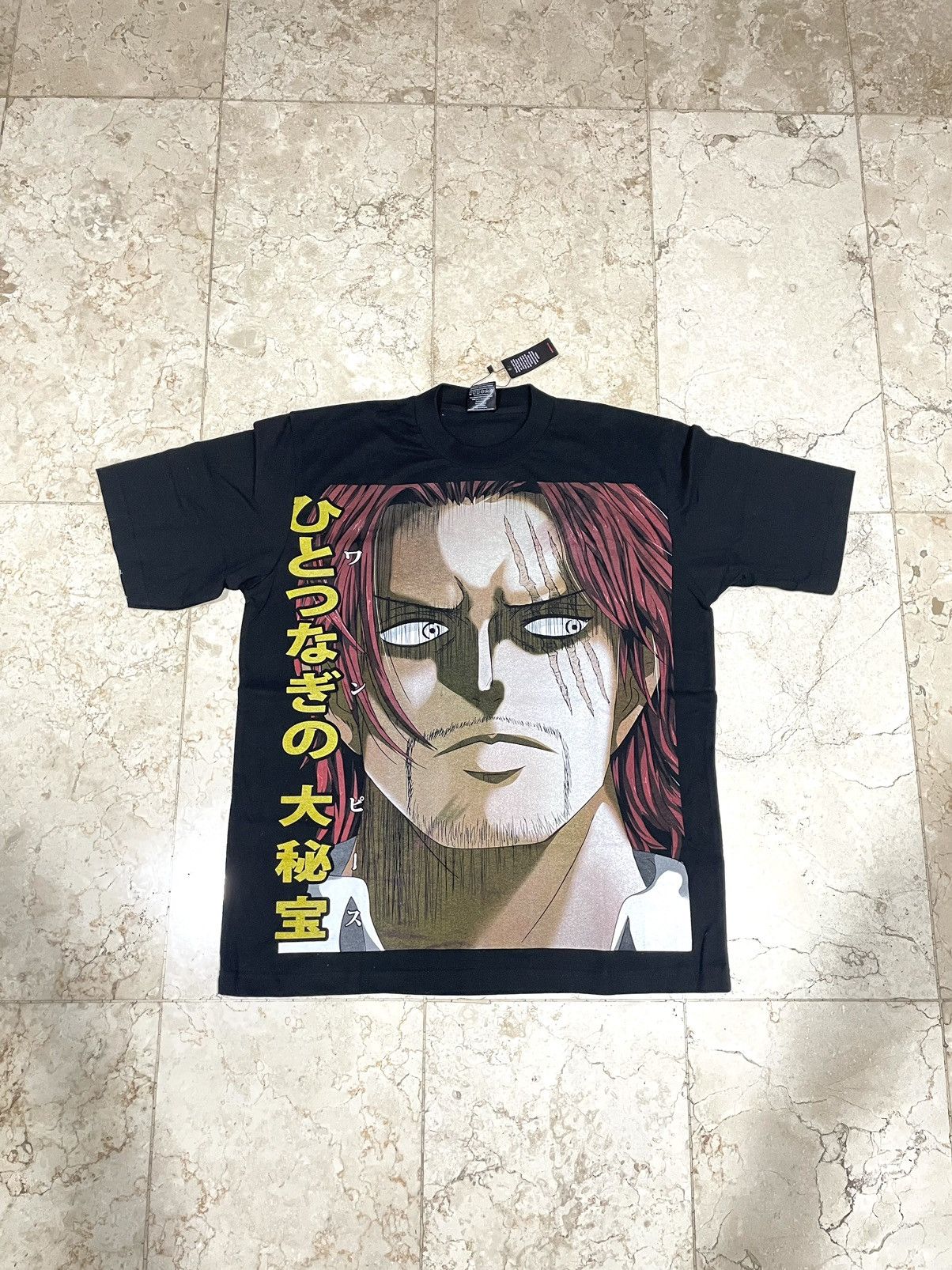 image of One Piece Shanks Four Emperors in Black, Men's (Size XL)