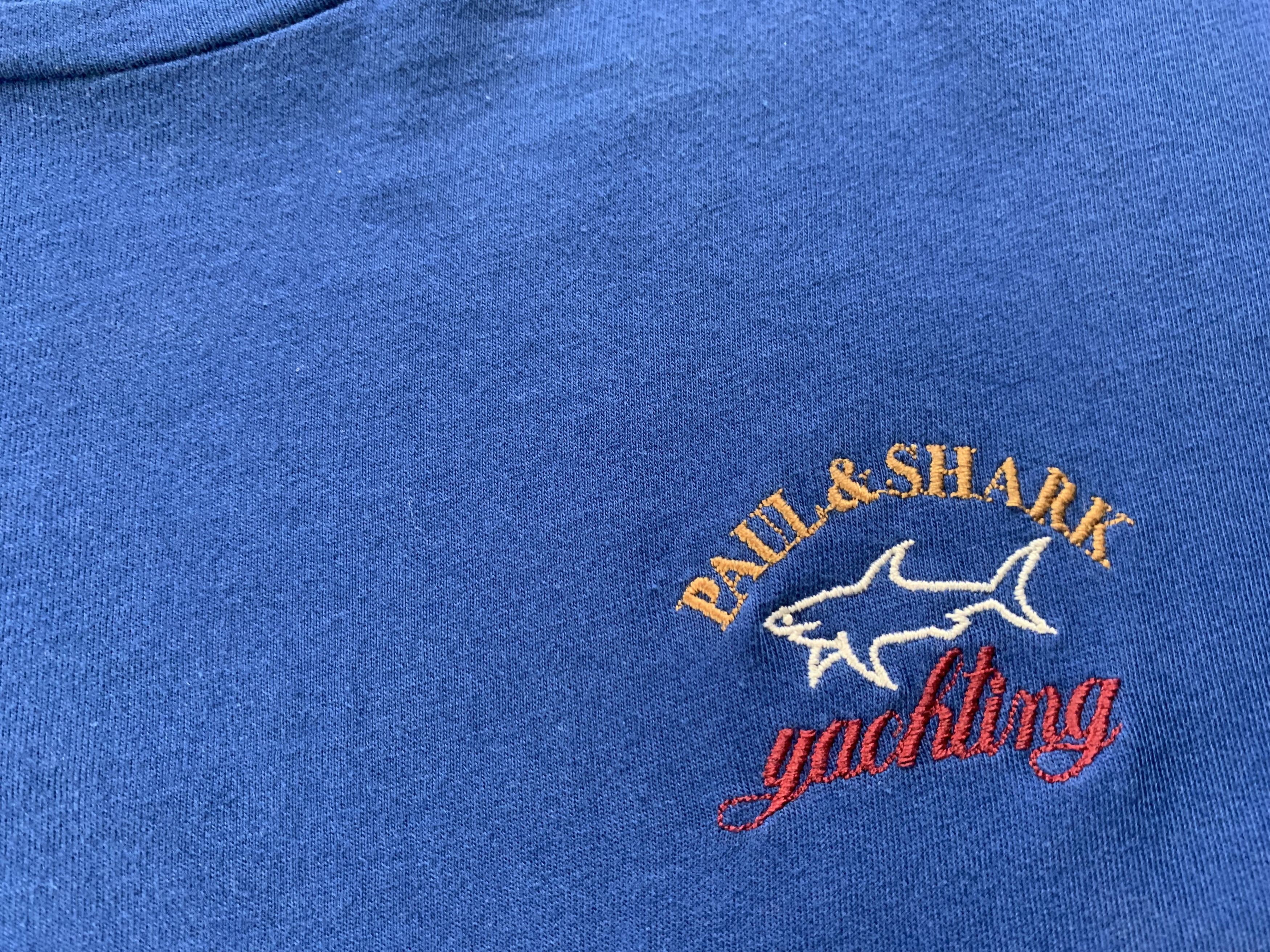 Paul & Shark Vintage Paul & Shark Yachting Crew Blue T Shirt Size US S / EU 44-46 / 1 - 5 Thumbnail