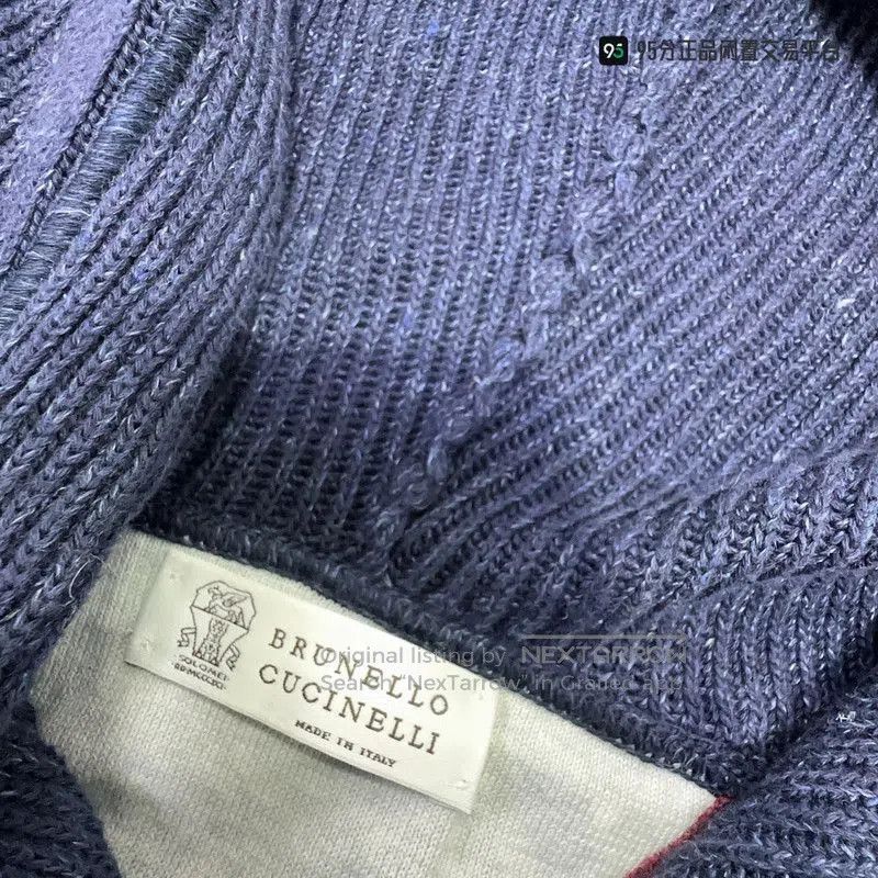 Brunello Cucinelli Brunello Cucinelli FW23 Logo Embroidered Ribbed Knit Hooded Size US M / EU 48-50 / 2 - 2 Thumbnail