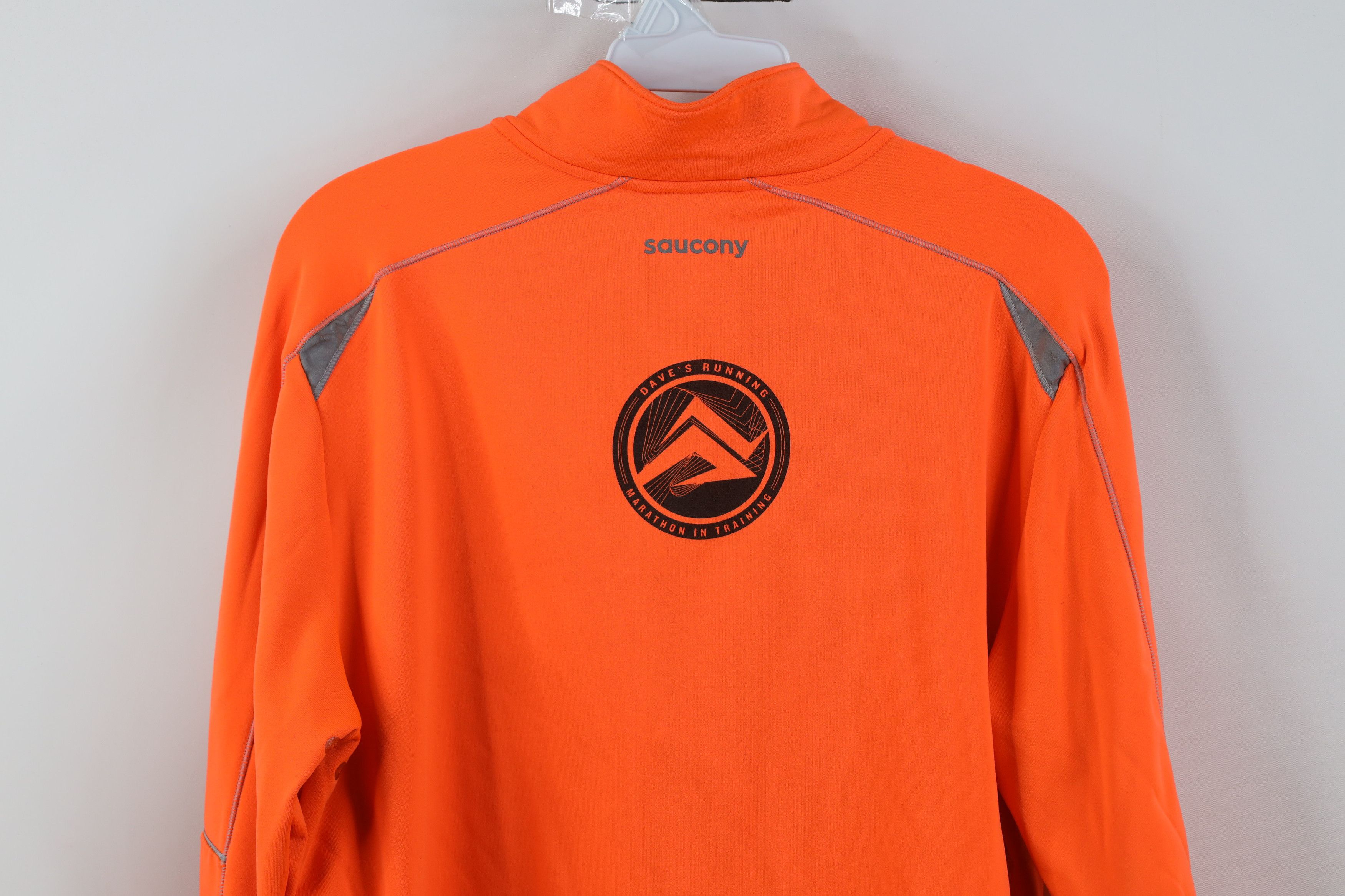 Saucony Saucony Running Marathon Half Zip 1/2 Zip Jacket Top Blaze Size US L / EU 52-54 / 3 - 14 Thumbnail