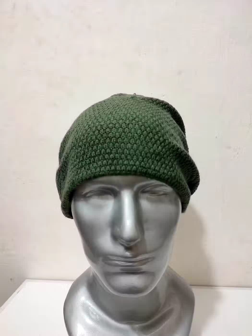 Lacoste Vintage Lacoste Olive Beanie Hats Size ONE SIZE - 3 Thumbnail
