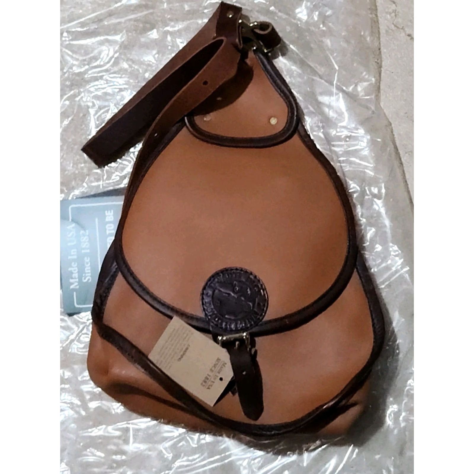 Duluth Pack Duluth Pack Bison Leather Lady Slipper Pack Backpack Women Cognac Leather NEW Size ONE SIZE - 2 Thumbnail