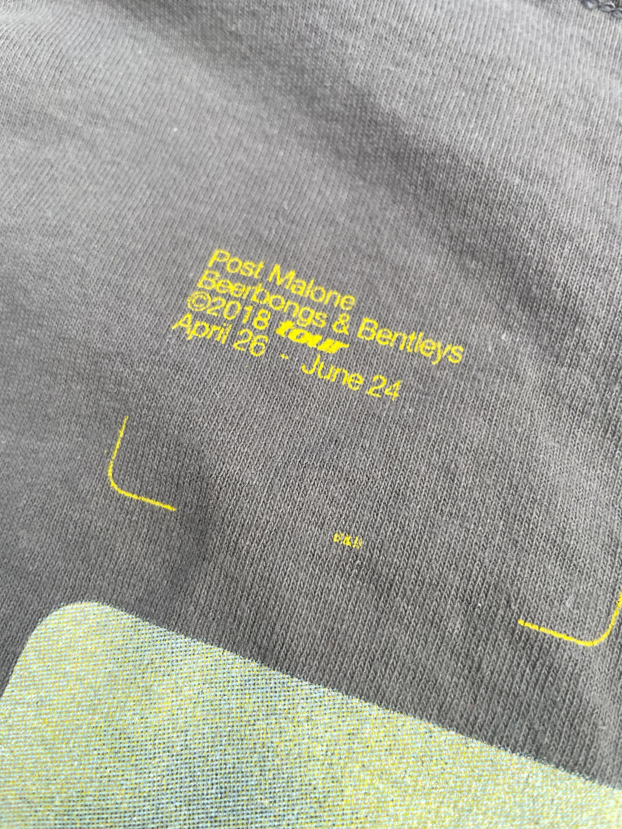 Rap Tees Post Malone 2018 Tour Tshirt Size US S / EU 44-46 / 1 - 7 Thumbnail