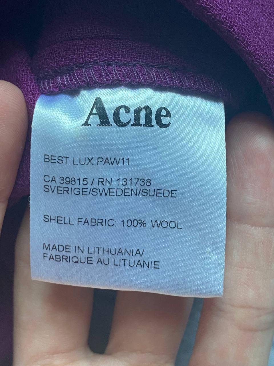 Acne Studios Acne Studios Trousers made from wool Size 25" / US 0 / IT 36 - 10 Thumbnail