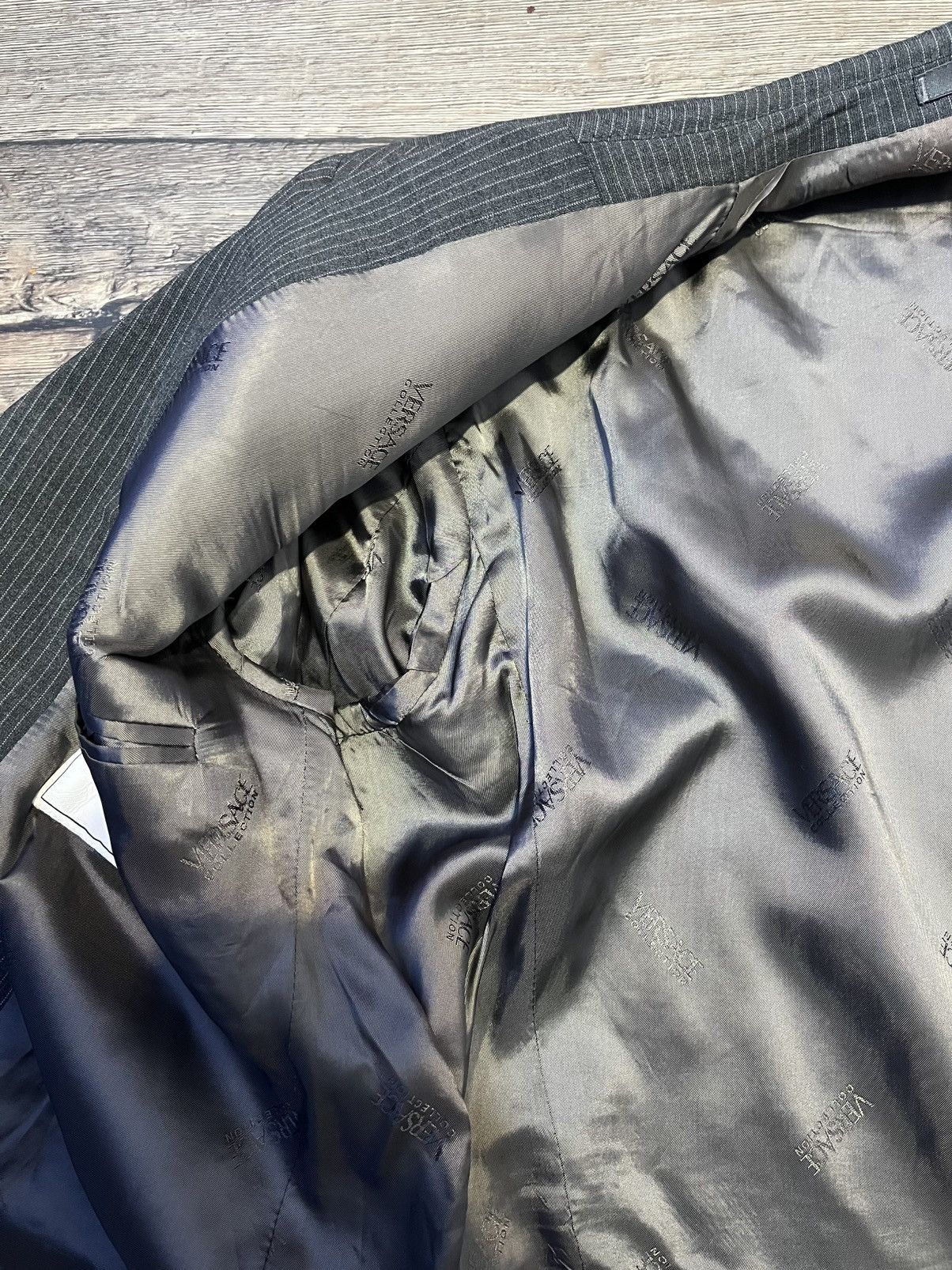 Versace Versace Collection Wool Grey Suit Set Blazer Trousers Size50 Size 42R - 7 Thumbnail