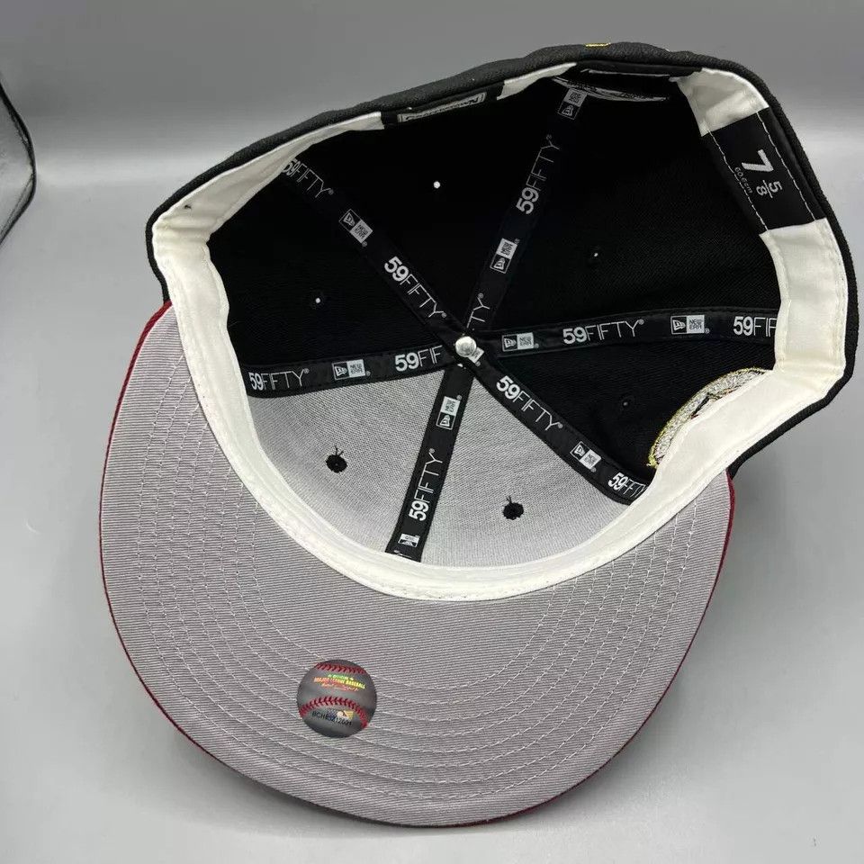 New Era Houston Astros Hat Men 7 5/8 59Fifty New Era MLB Fitted Cap Size ONE SIZE - 7 Thumbnail