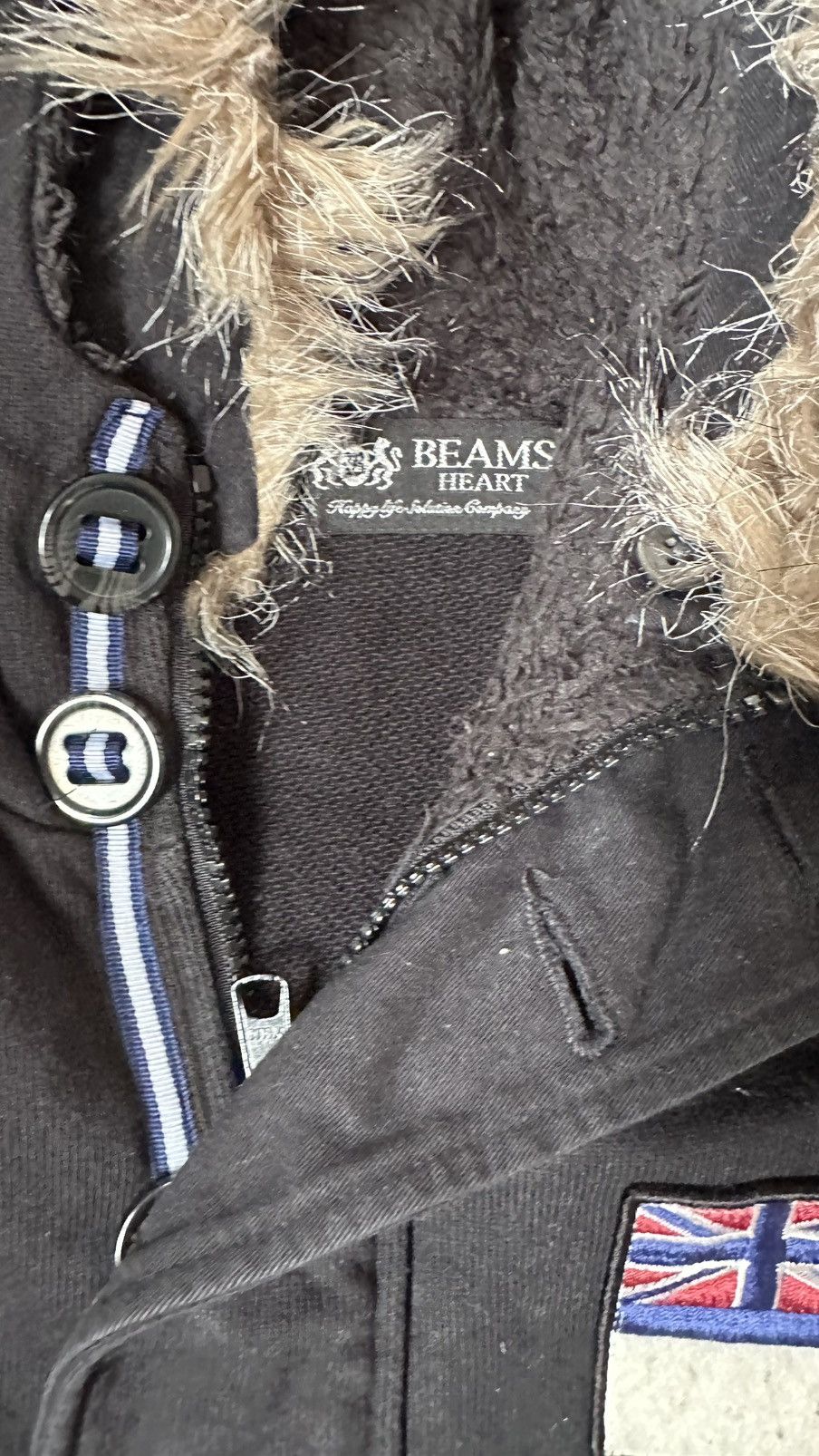 Beams Japan VINTAGE BEAMS HEART WOOL HOODIE Size US M / EU 48-50 / 2 - 11 Thumbnail