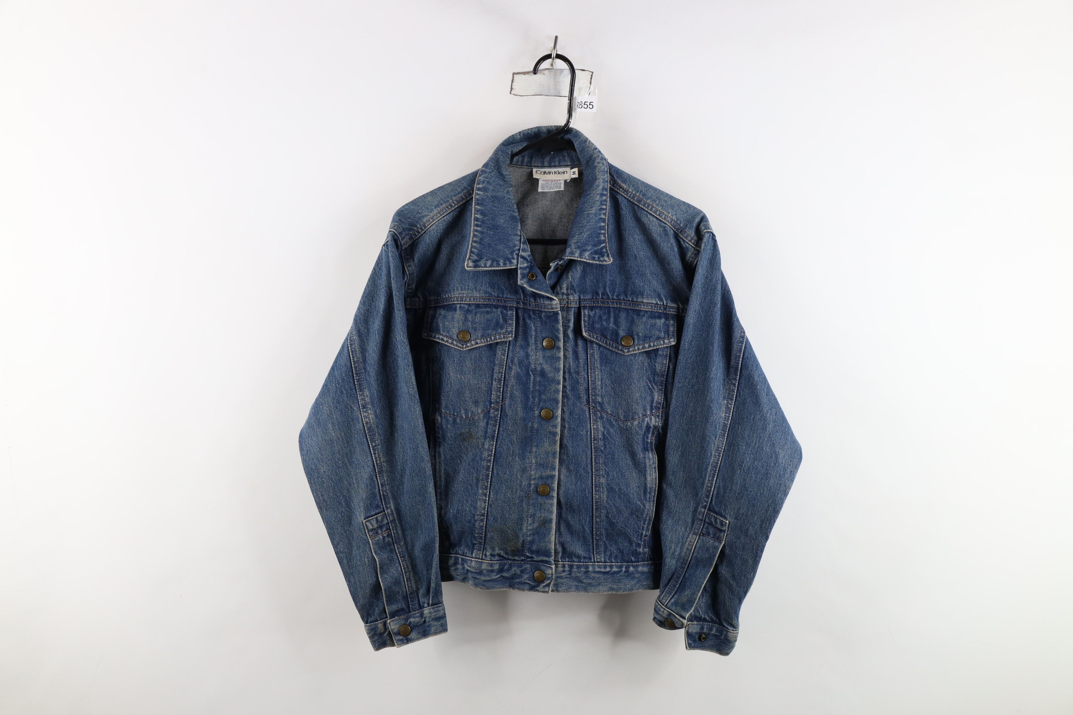 Calvin Klein Vintage 80s 90s Calvin Klein Denim Jean Trucker Jacket USA Size M / US 6-8 / IT 42-44 - 1 Thumbnail