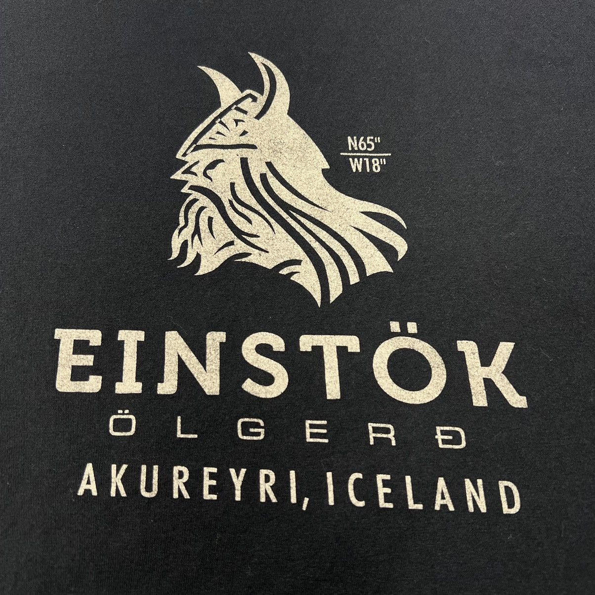 Vintage Einstok Iceland Tee Shirt Black Viking Axe Beer Bar Alcohol Size US M / EU 48-50 / 2 - 2 Thumbnail