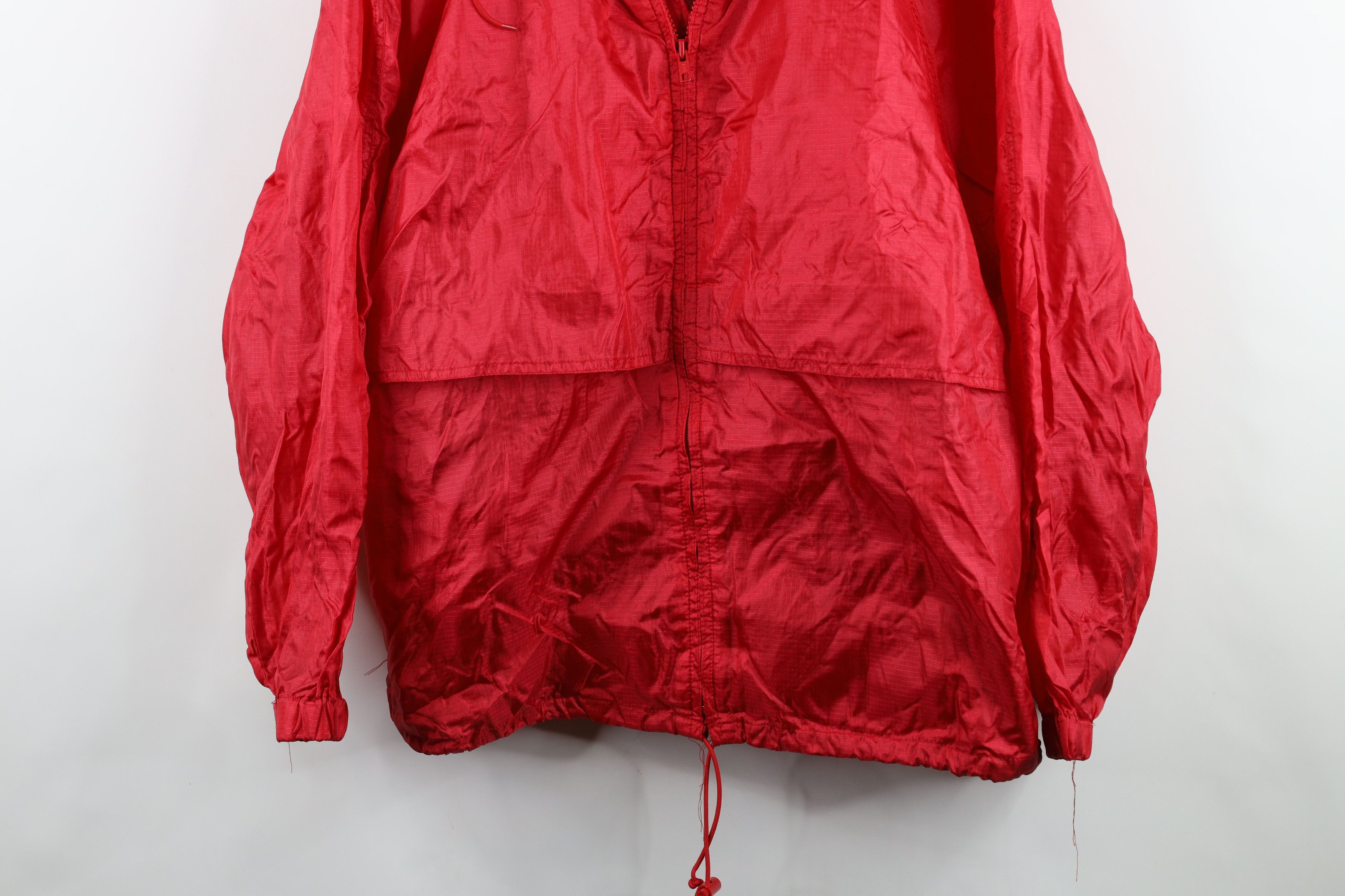 Eddie Bauer × Vintage Vintage 90s Eddie Bauer Hooded Windbreaker Jacket Red Size US XL / EU 56 / 4 - 3 Thumbnail