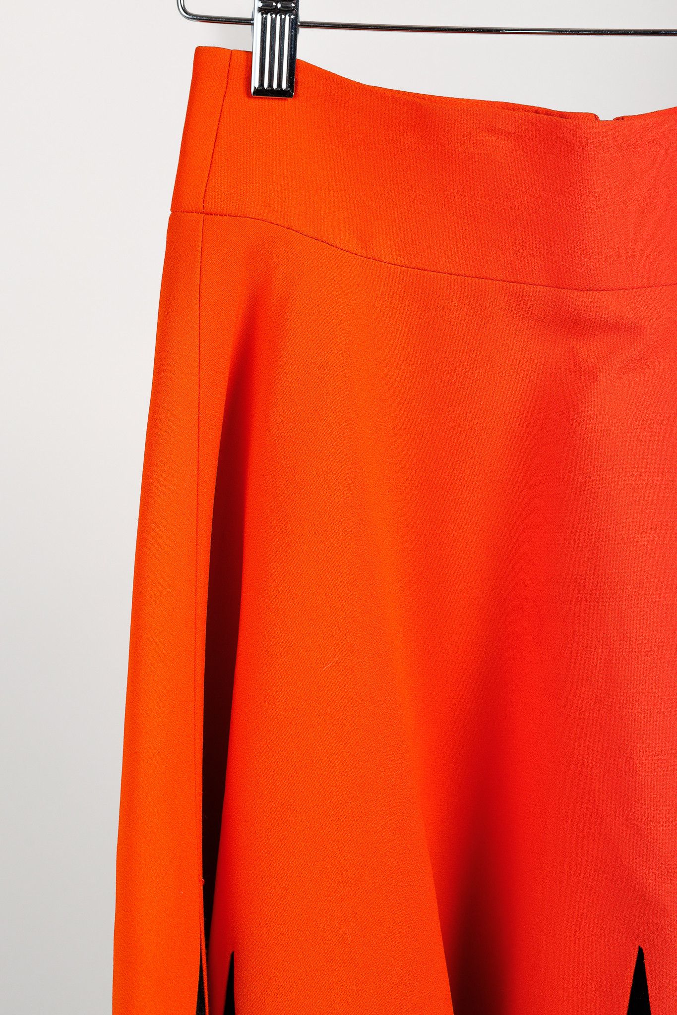 Other Fausto Puglisi Orange & Black Velvet Appliqué Circle Skirt Size 27" / US 4 / IT 40 - 4 Thumbnail