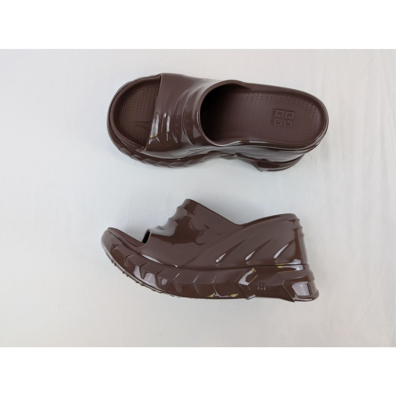 Givenchy o1rshd1 Marshmallow Slider Wedge Sandal in Chocolate Size US 9 / IT 39 - 1 Thumbnail