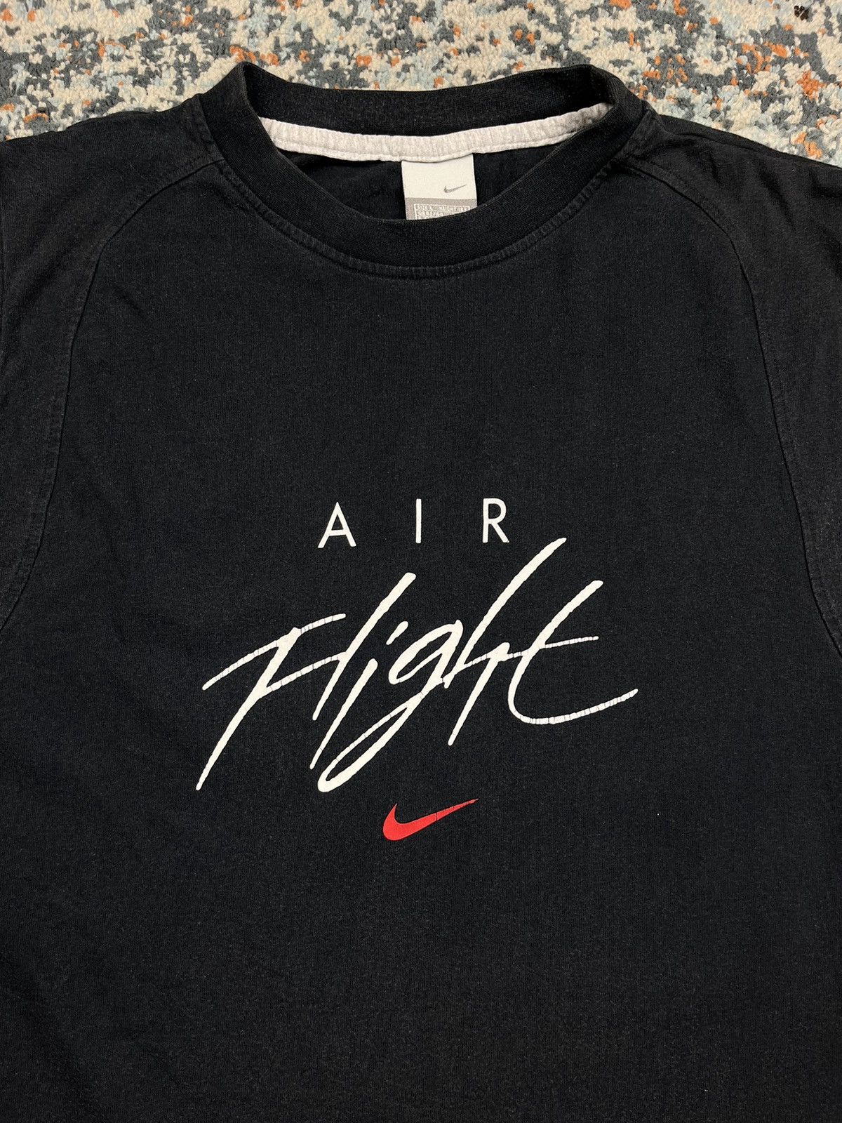 Other Vintage 00s Nike Air Flight 89 center swoosh sleeveless tee Size US L / EU 52-54 / 3 - 6 Thumbnail