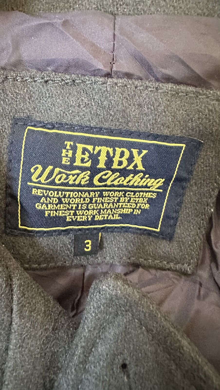 Japanese Brand THE ETBX JAPANESE ARMY JACKET Size 38R - 6 Thumbnail