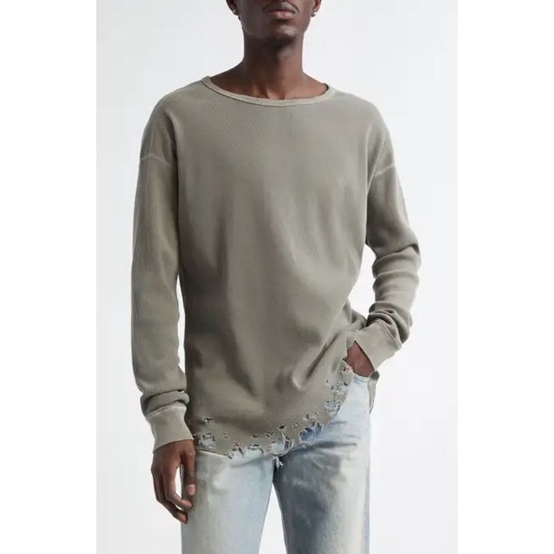 John Elliott John Elliott Folsom Oversized Distressed Thermal Shirt Size US L / EU 52-54 / 3 - 1 Thumbnail