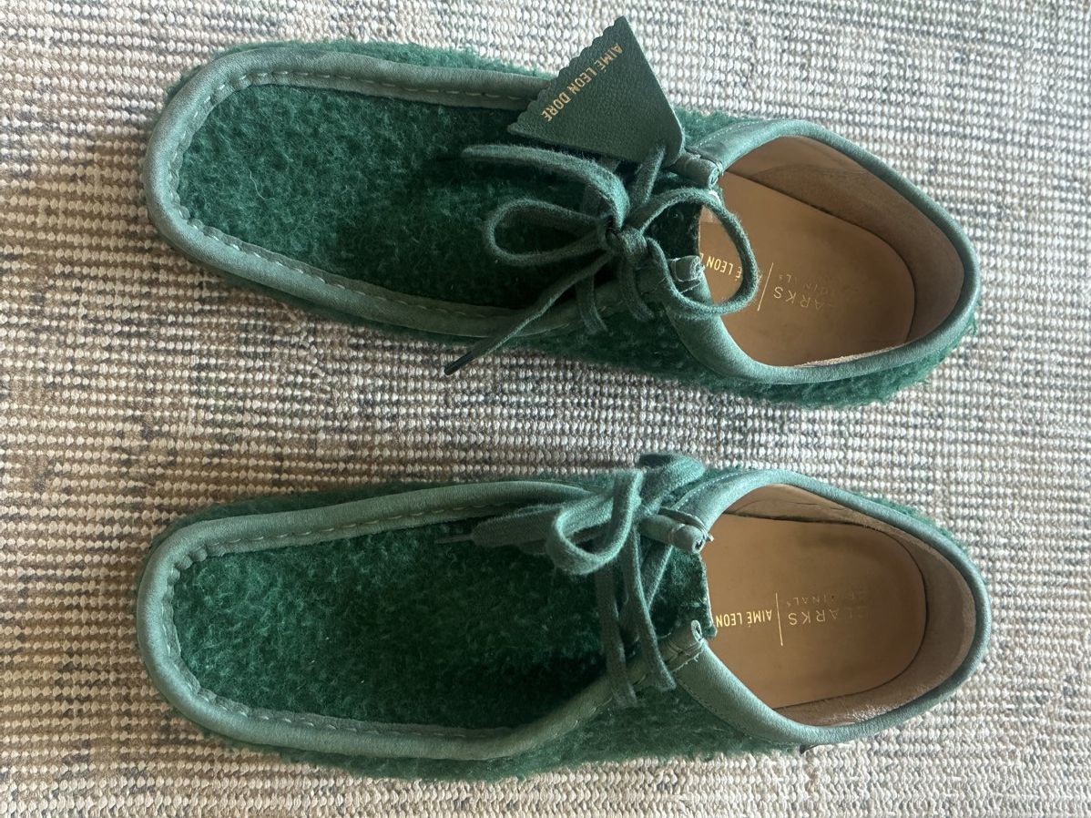 Aime Leon Dore Aime Leon Dore X Clark’s Wallabee Wool Green Sz. 9 Size US 9 / EU 42 - 3 Thumbnail