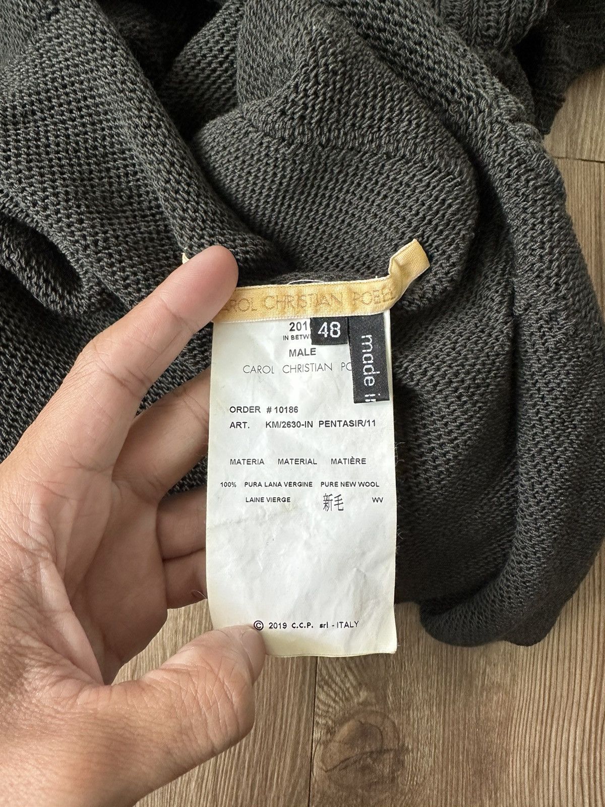 Carol Christian Poell Seamless Longsleeve High Neck Sweater KM/2630-IN PENTASIR/11 Size US M / EU 48-50 / 2 - 4 Thumbnail