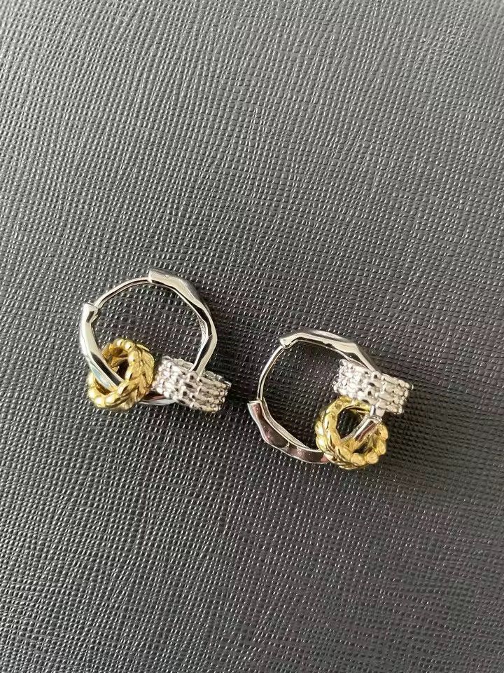 Jewelry Wheat Circles Ear Clasp Hoop Earring Size ONE SIZE - 2 Thumbnail