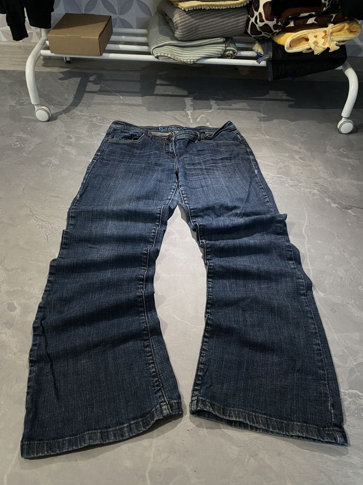 Vintage Dark Slim Archive Jeans / Vintage Retro Denim 90s Size US 32 / EU 48 - 1 Thumbnail