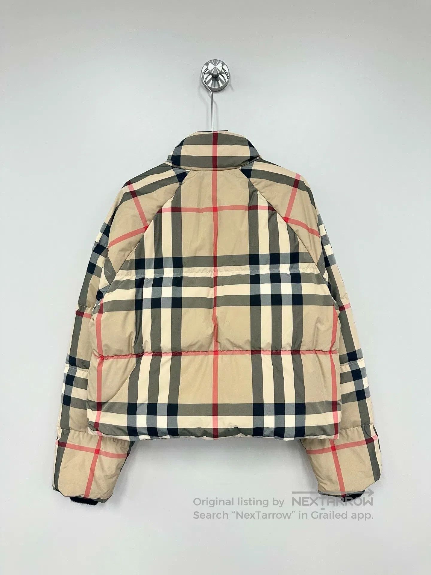 Burberry Burberry Khaki Classic Tartan Zippered Down Jacket| Size M / US 6-8 / IT 42-44 - 2 Thumbnail
