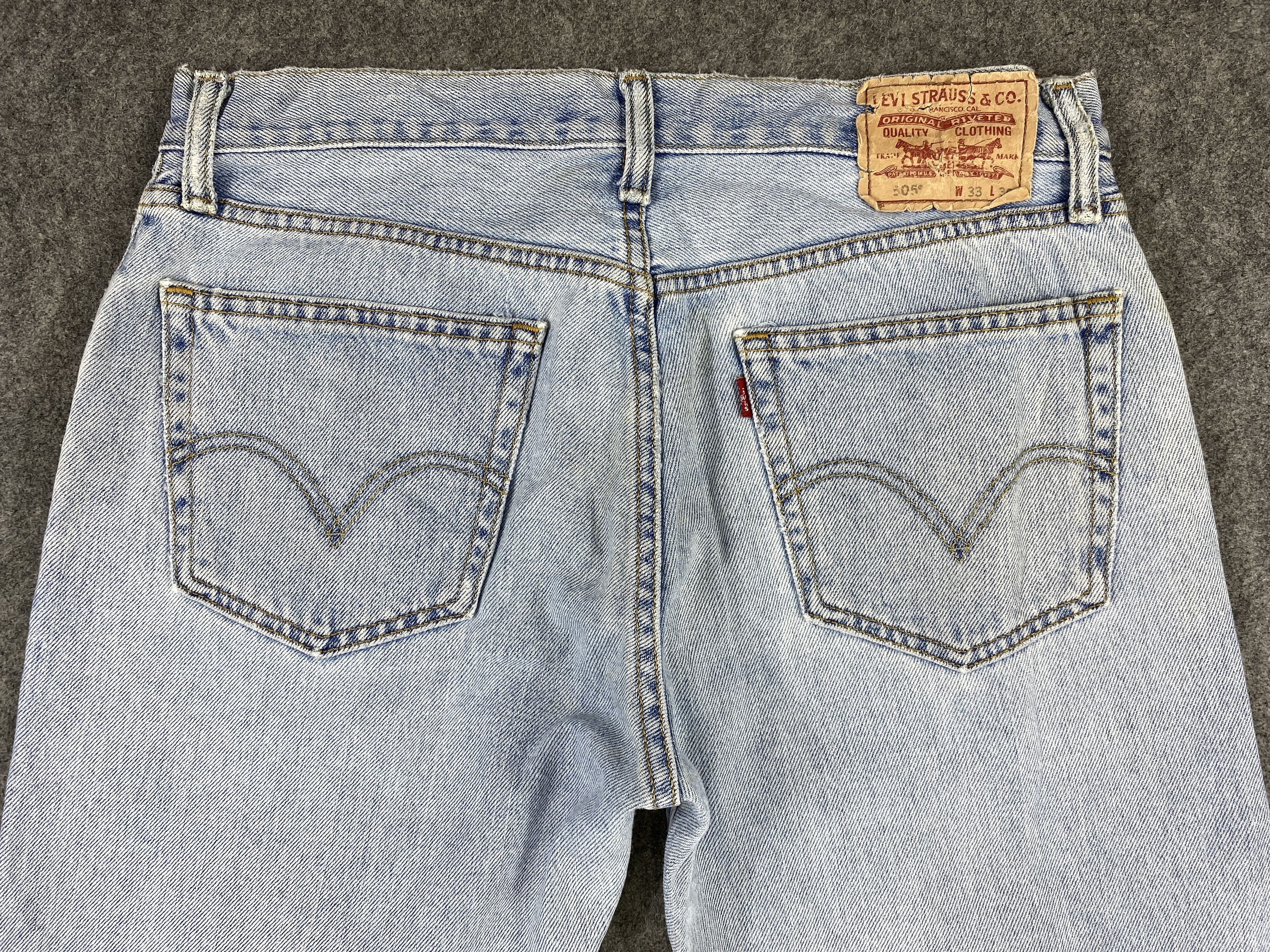 Levi's Light Blue Wash Vintage Levi's 505 33x29.5 Denim -JN1784 Size US 33 - 4 Thumbnail