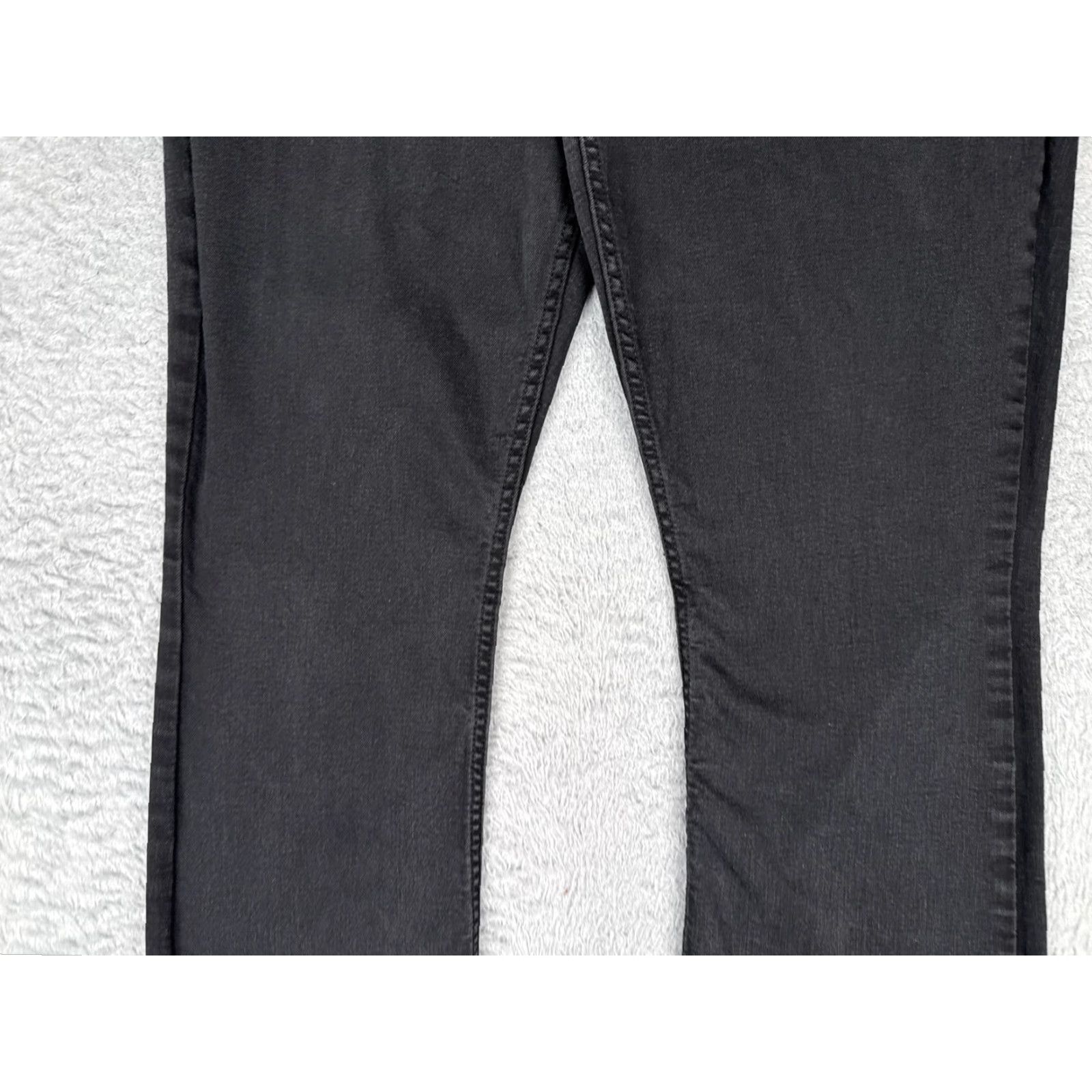 Lee Lee Bootcut Jeans Womens 16 Black Dark Wash Mid Rise Stretch Denim Cotton 34x31 Size 38" / US 16 / IT 52 - 3 Thumbnail