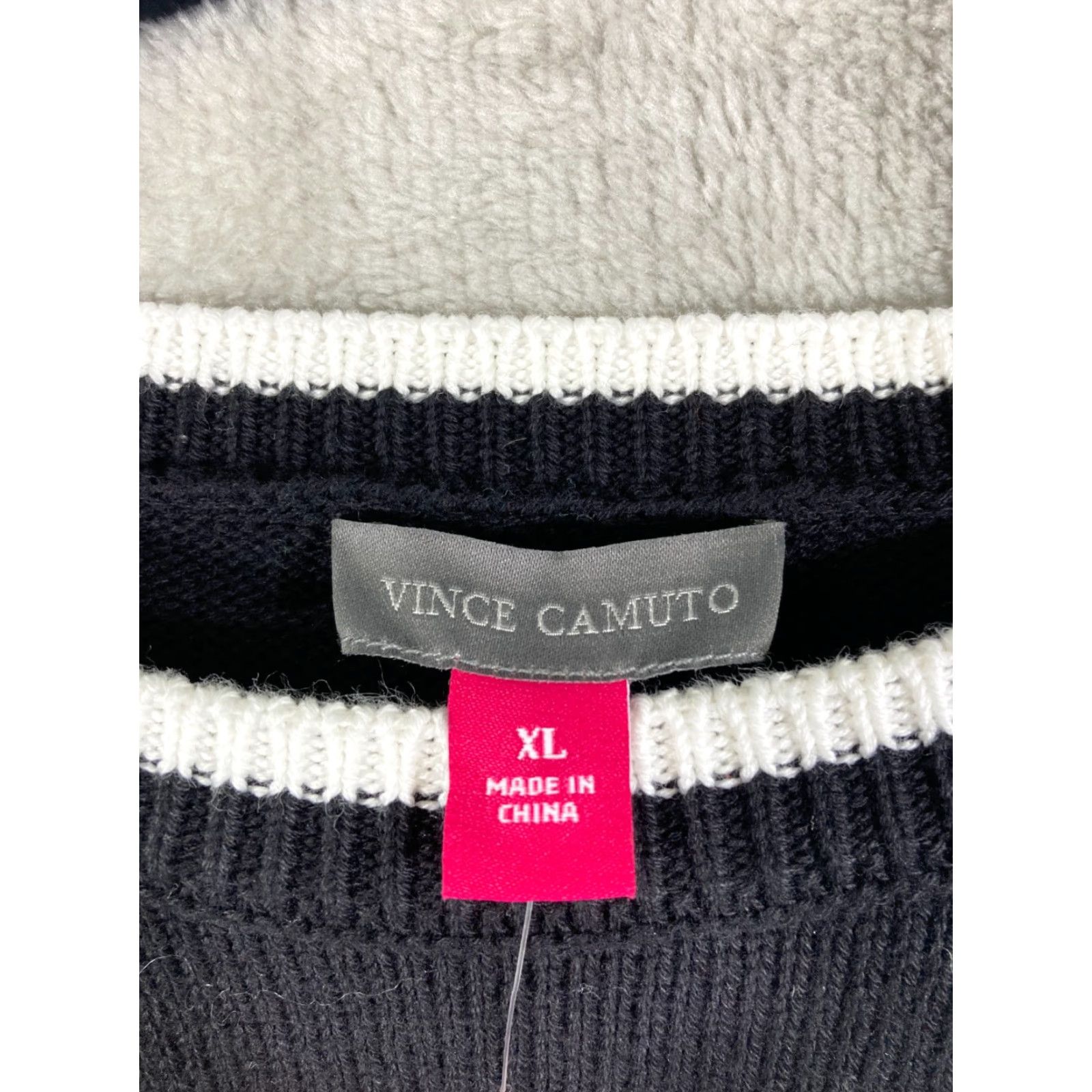 Vince Camuto Vince Camuto Pullover Sweater Womens XL Black Cotton Game Day Crew Neck NWT Long Sleeve Size XL / US 12-14 / IT 48-50 - 7 Thumbnail