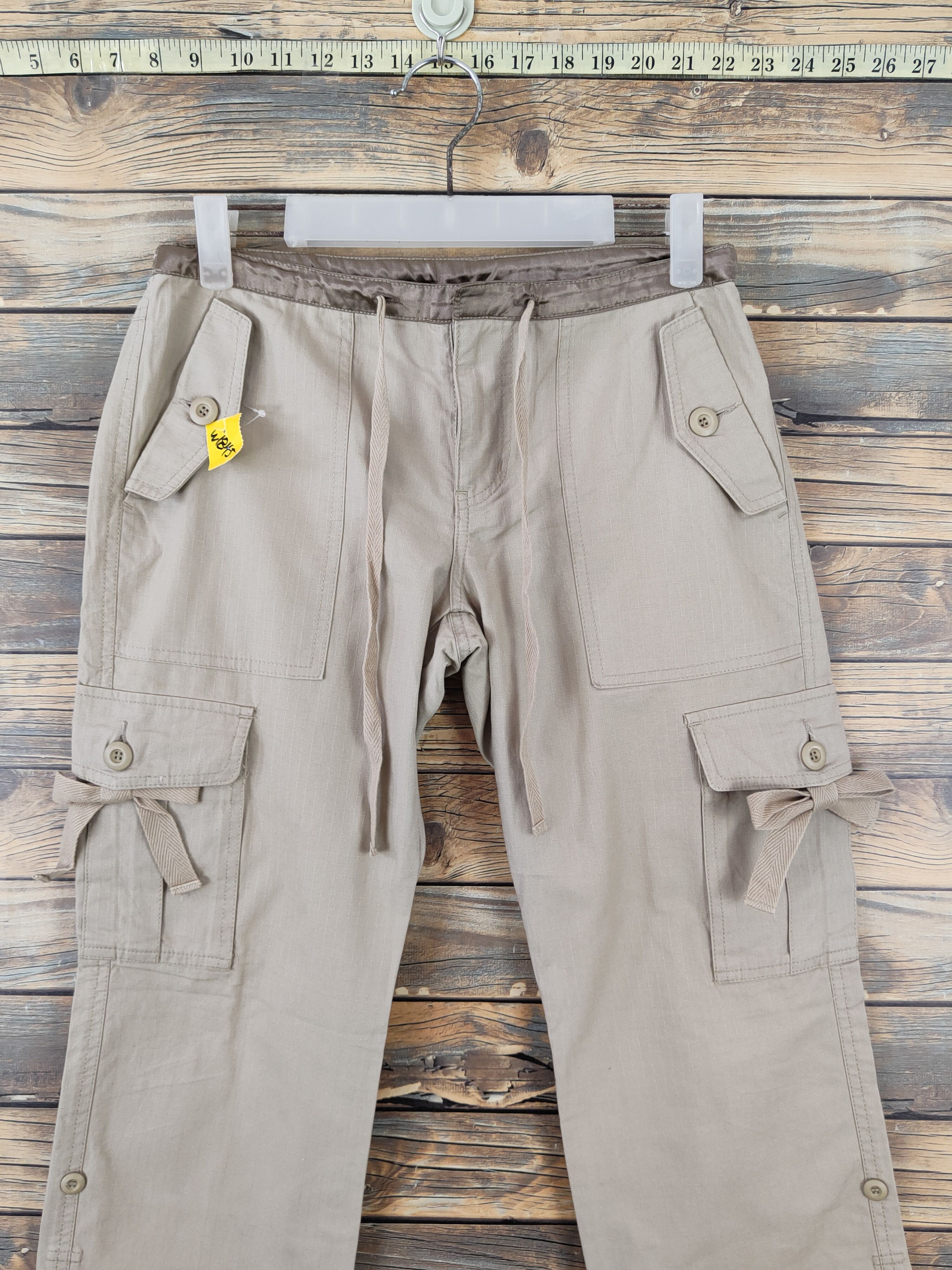 Japanese Brand Anatelier Beige Multipocket Tactical Cargo Pants #W1845 Size US 29 - 2 Thumbnail