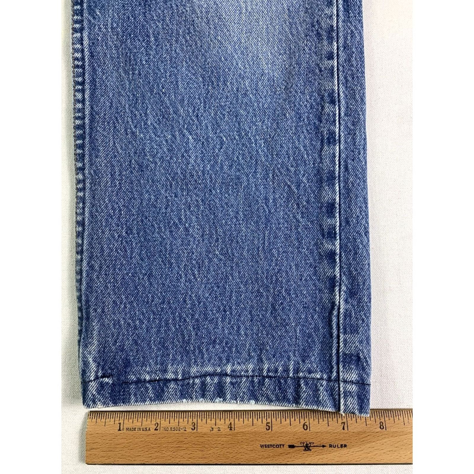 Levi's VINTAGE Levi's 501 Jeans Mens 32x34 Regular Blue Hemmed 90s USA Made in USA Size US 32 / EU 48 - 3 Thumbnail