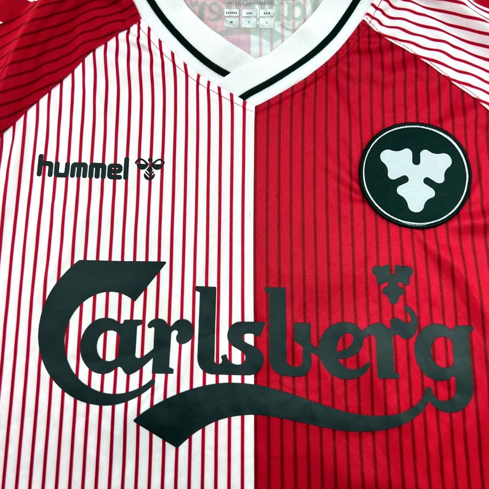 Hummel Hummel Denmark 1986 Home Laudrup #11 Mens Football Jersey M Multicolor Short Sleeve Pullover Round Neck Quick Dry Moisture Wicking Sports Shirt Size US M / EU 48-50 / 2 - 4 Thumbnail